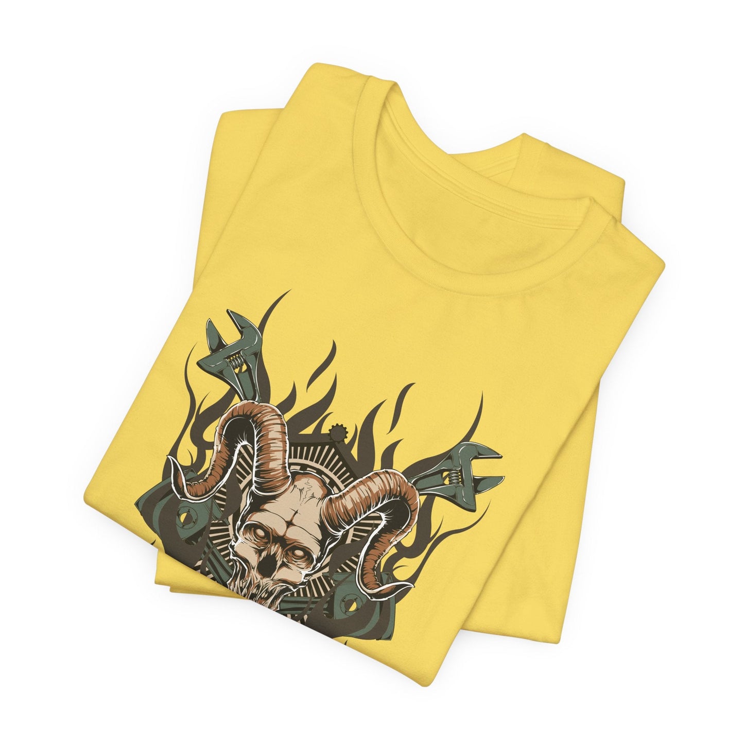 Gothic Skull Graphic Design Unisex Cotton Tee Art-49