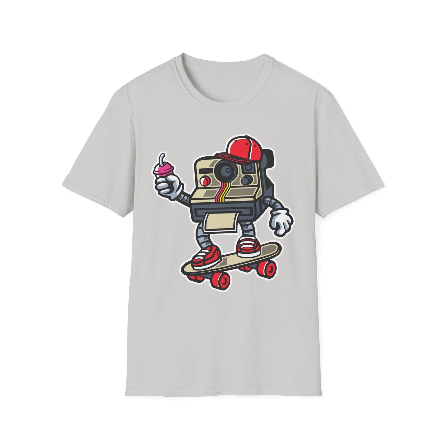 Unisex Cotton T-Shirt with Cartoon Graphic Design