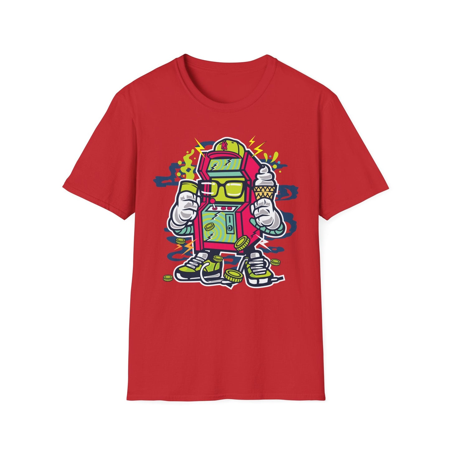 Cartoon T Shirt Animation Tee Funny Graphic Unisex Gildan Softstyle 64000 100 Percent Cotton