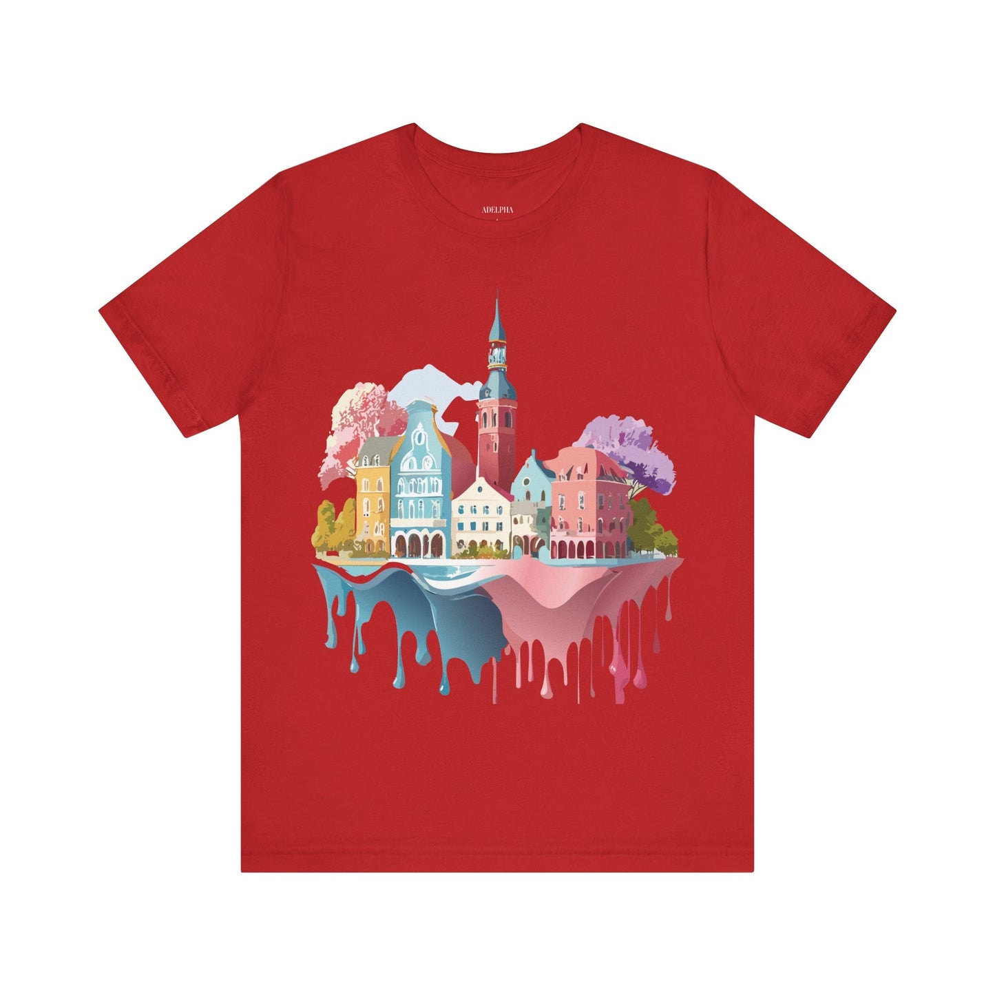 Germany Graphic Tee for Unisex Short Sleeve Shirt by Adelpha Art Design Vintage Inspired