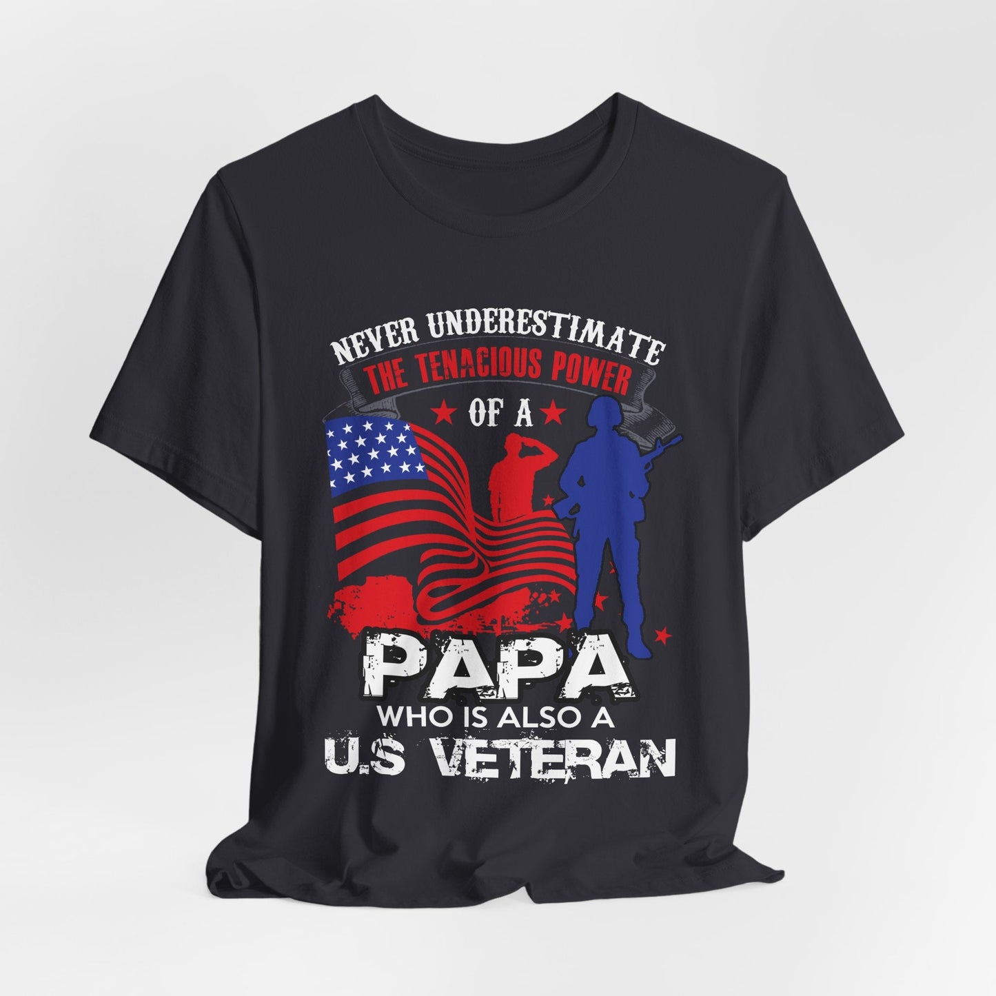 Army Veteran Patriotic Graphic Design Unisex Cotton T-Shirt v53