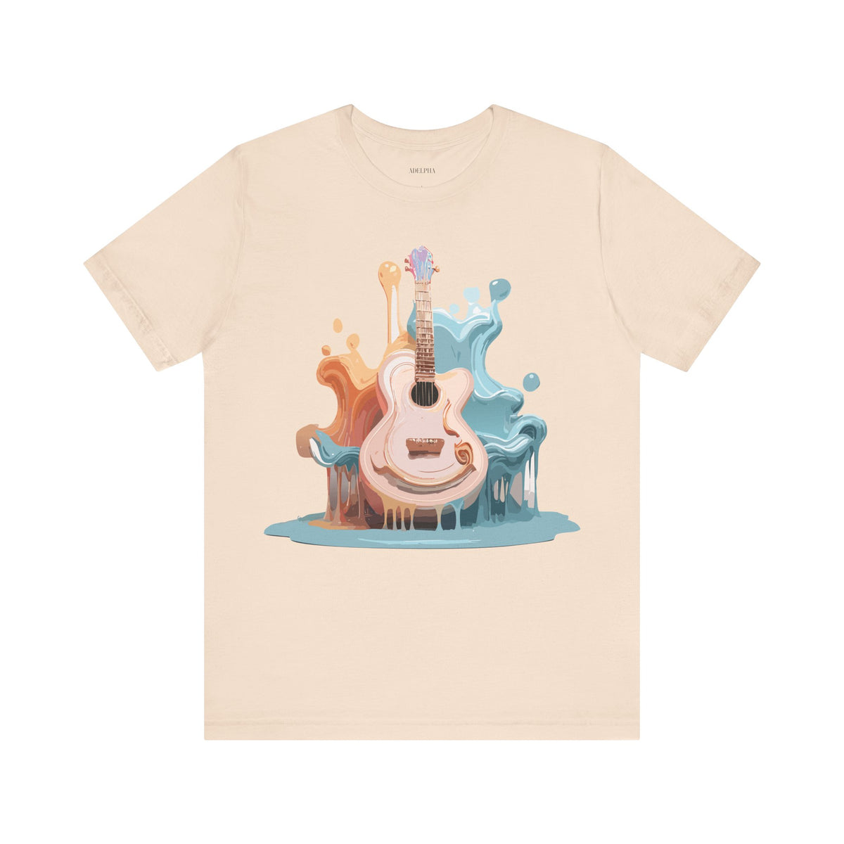 Music Graphic Unisex Cotton Bella+Canvas Tee with Art Design m155