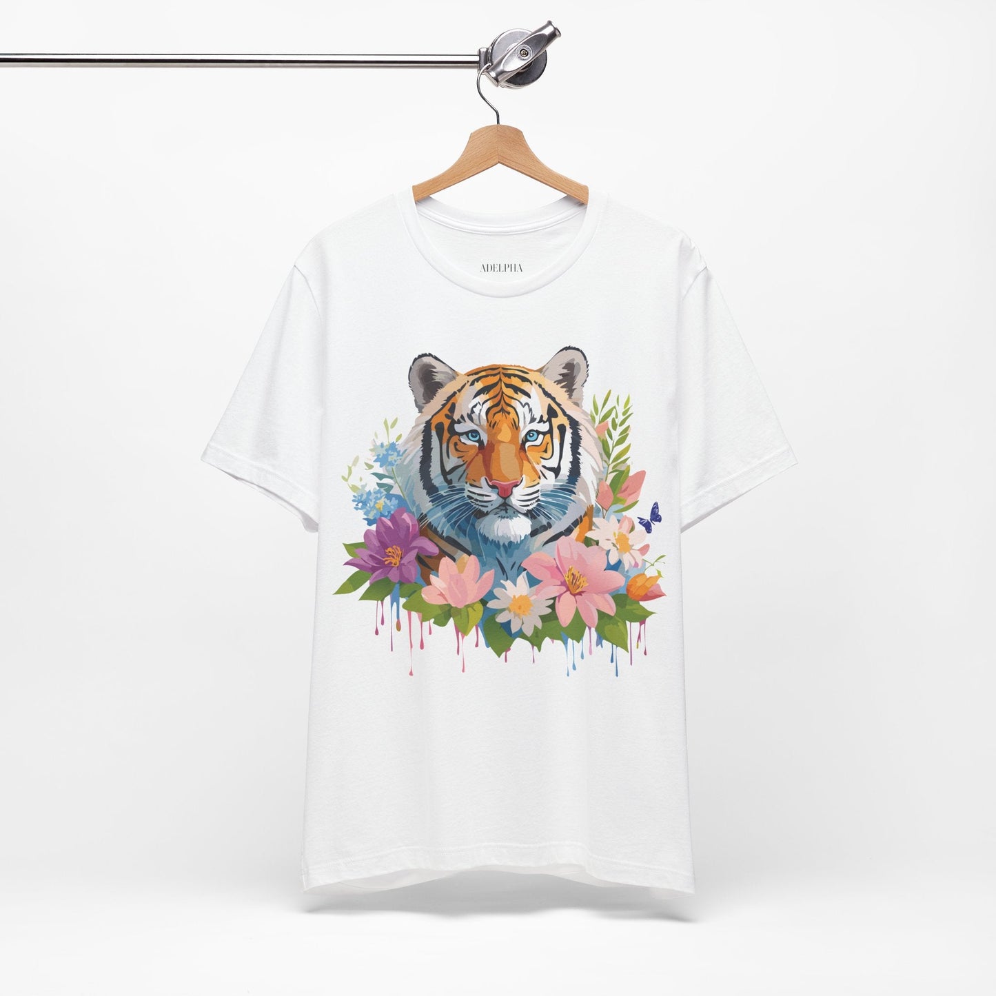 Tiger Graphic Tee Unisex Vintage Inspired Shirt By Adelpha Premium Short Sleeve Edition