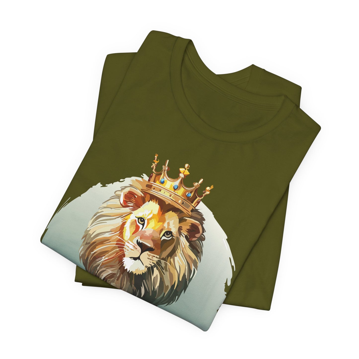 Regal Lion Short Sleeve Tee, Animal Shirt, Lion Tee, Unisex Top, Birthday Gift, Shirt with Animal design