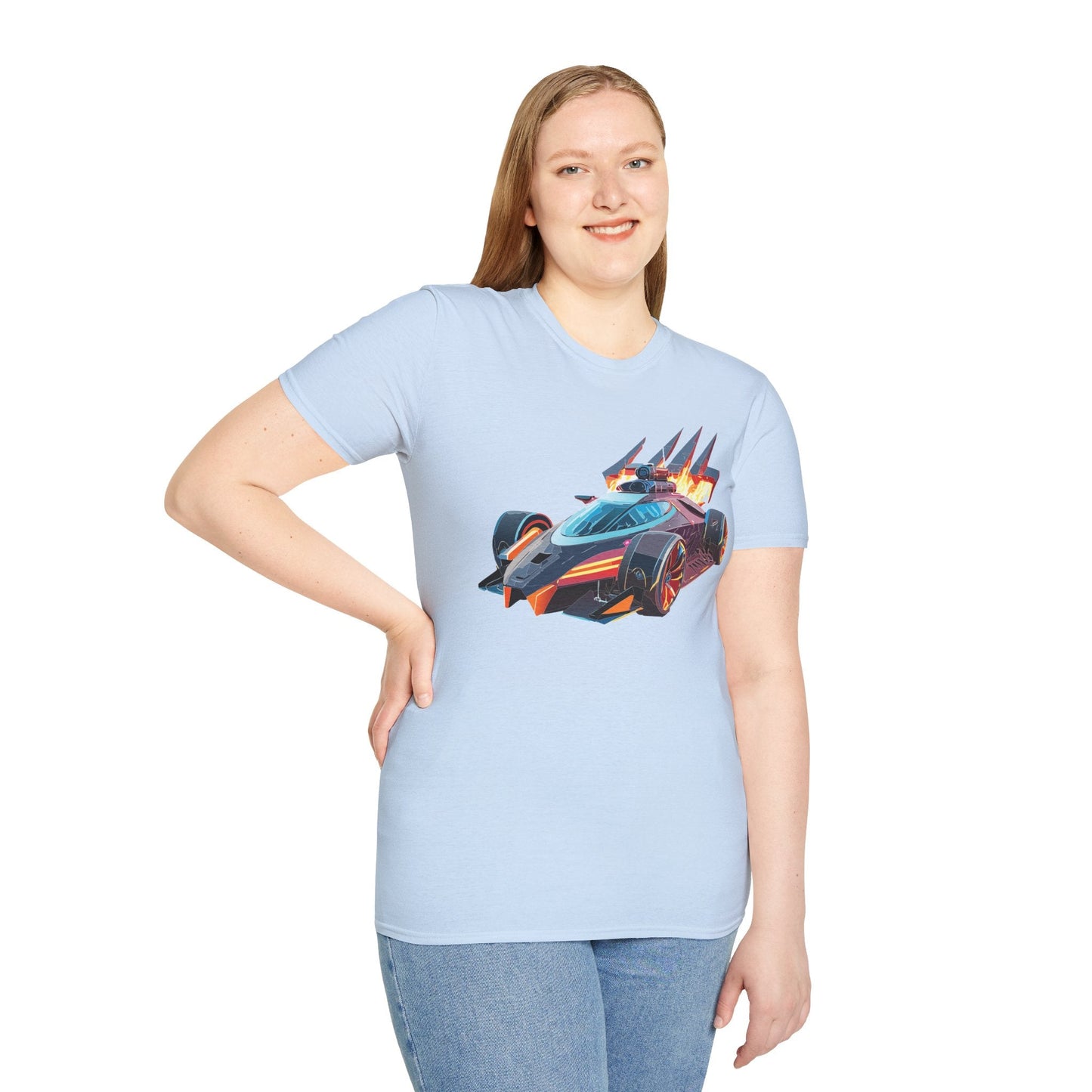 Car T Shirt Unisex Softstyle Cotton Tee With Cars Graphic Hot Wheels Design For Men Women