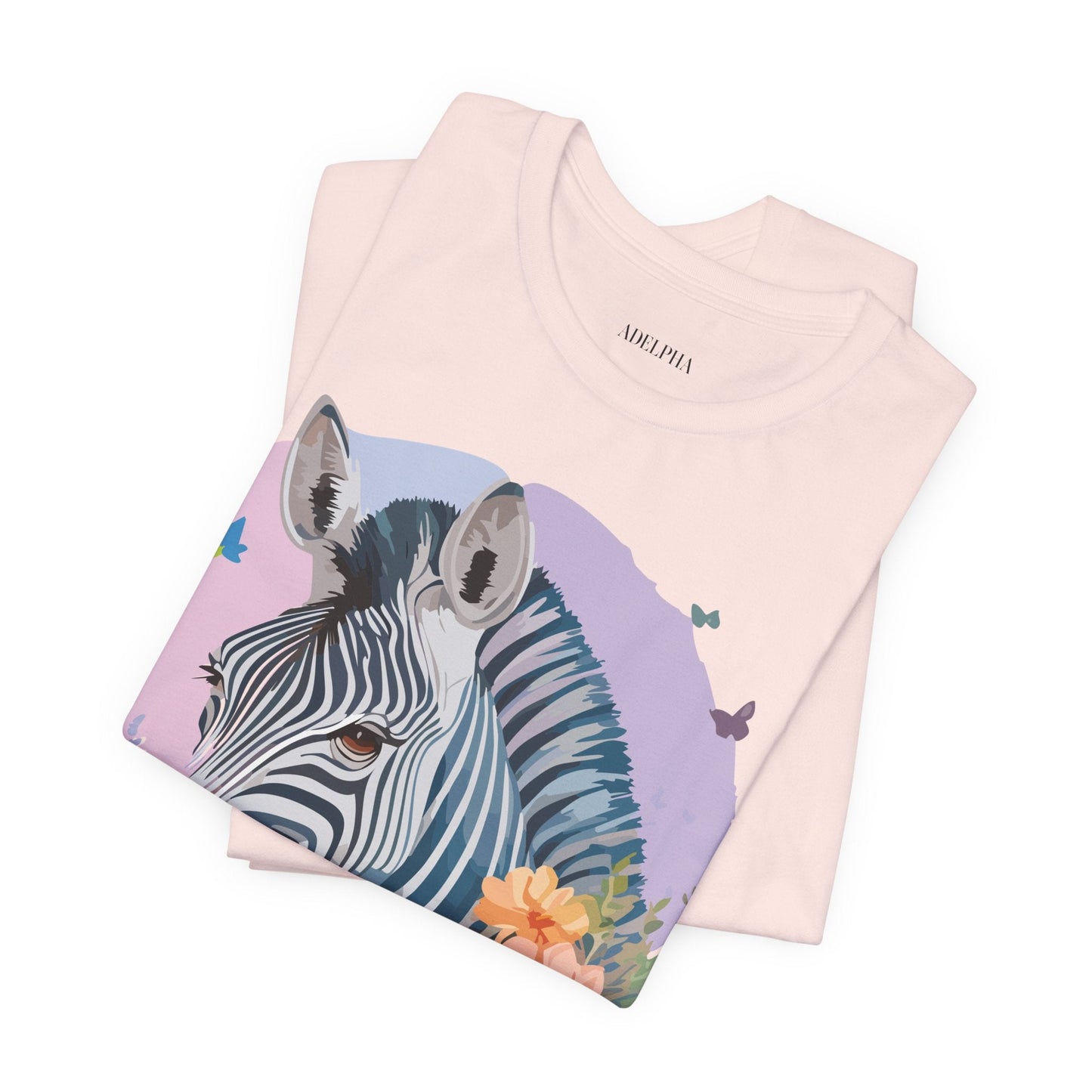 Zebra Graphic Unisex 100 Cotton Vintage Animal Art T-Shirt 3