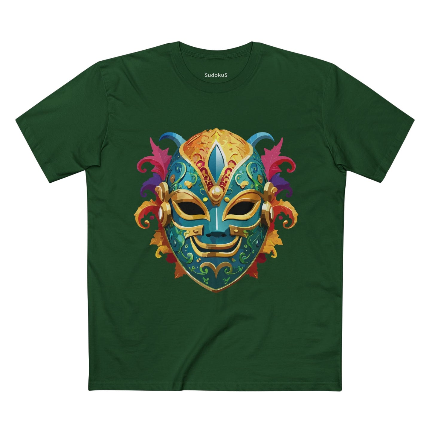 Mask Graphic Unisex 100 Cotton Staple Tee 20