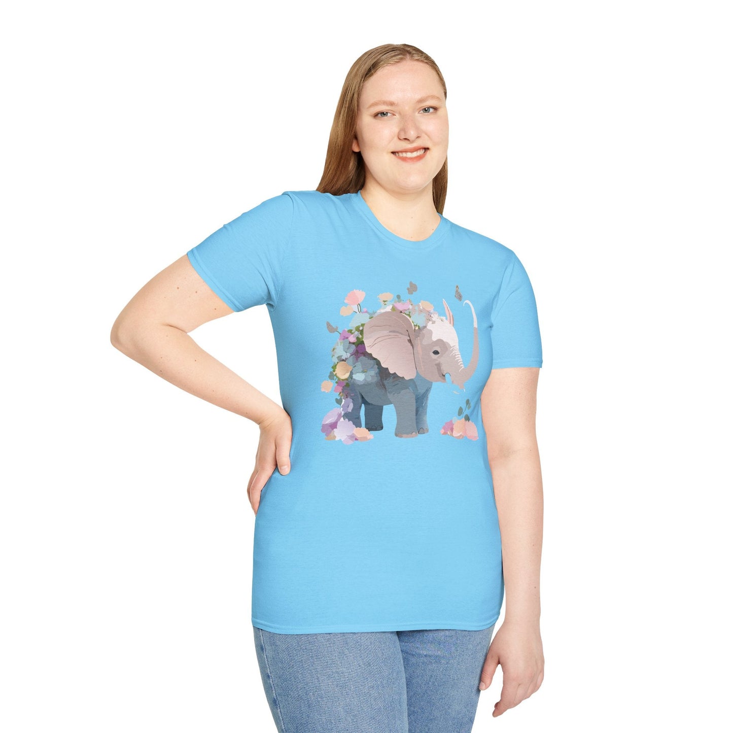 Elephant T Shirt Unisex Softstyle 64000 Elephant Tee Premium Comfort Everyday Wear