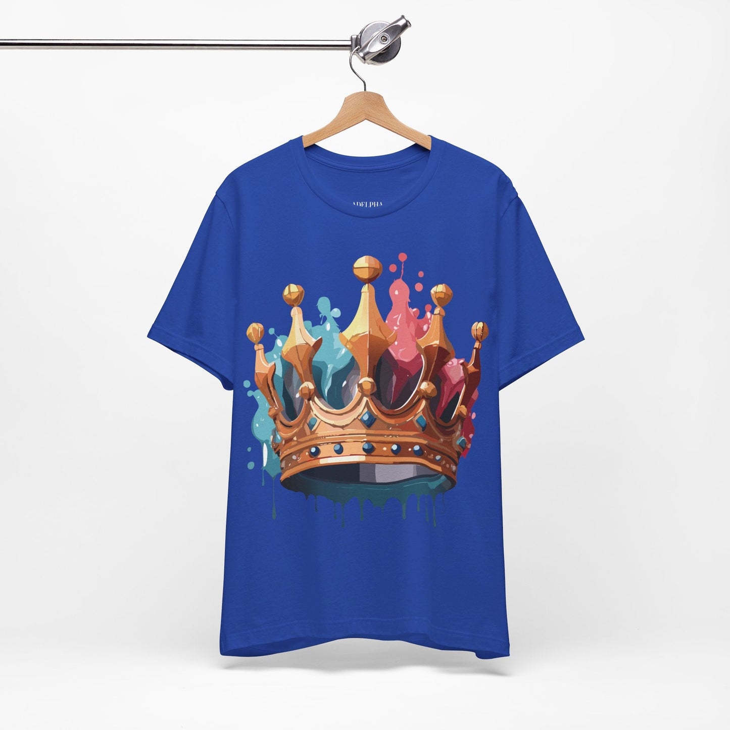 Adelpha Graphic Tee Crown Shirt Unisex Vintage Artwork Premium Casual Everyday Wear T Shirt