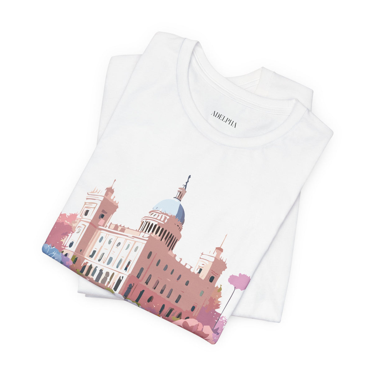 Graphic Unisex Cotton Bella+Canvas Tee Shirt with Madrid