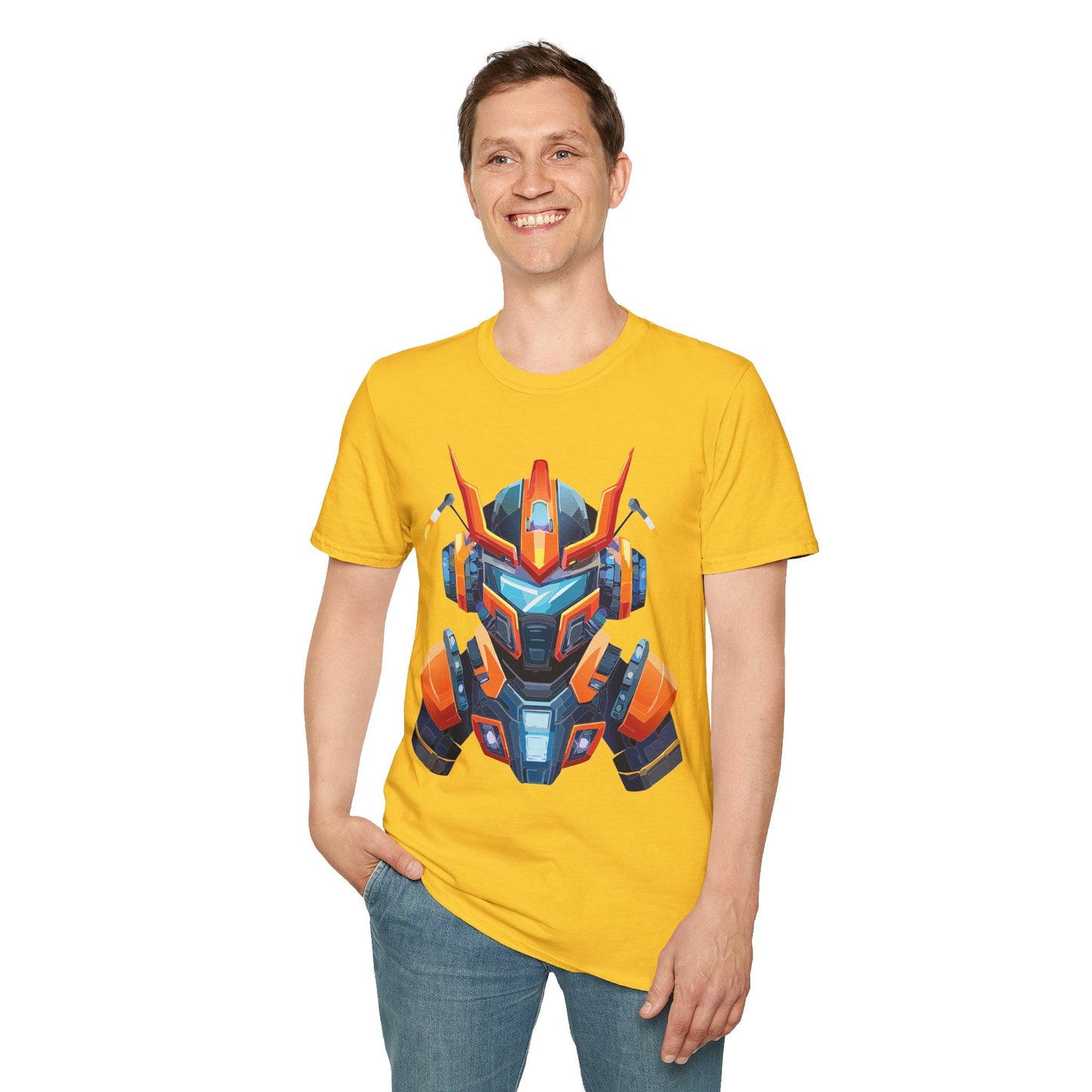 Cyborg Tee Unisex Robot Shirt Terminator Style 100 Percent Ring Spun Cotton Short Sleeve