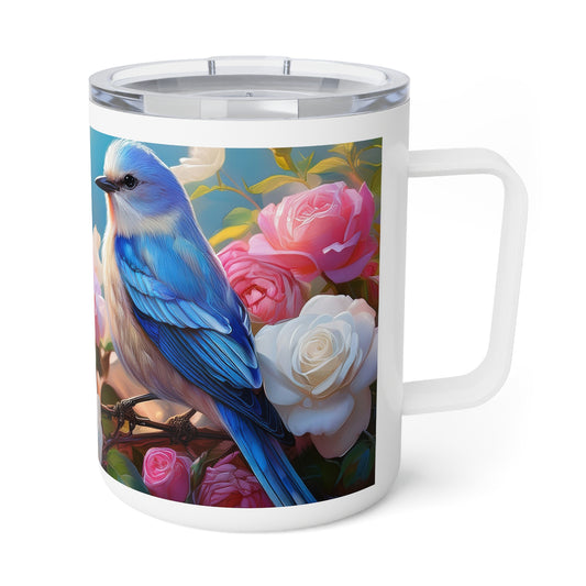 16 Art Design Insulated Coffee Mug Clear Lid 10oz Insulated Coffee Mug 10oz