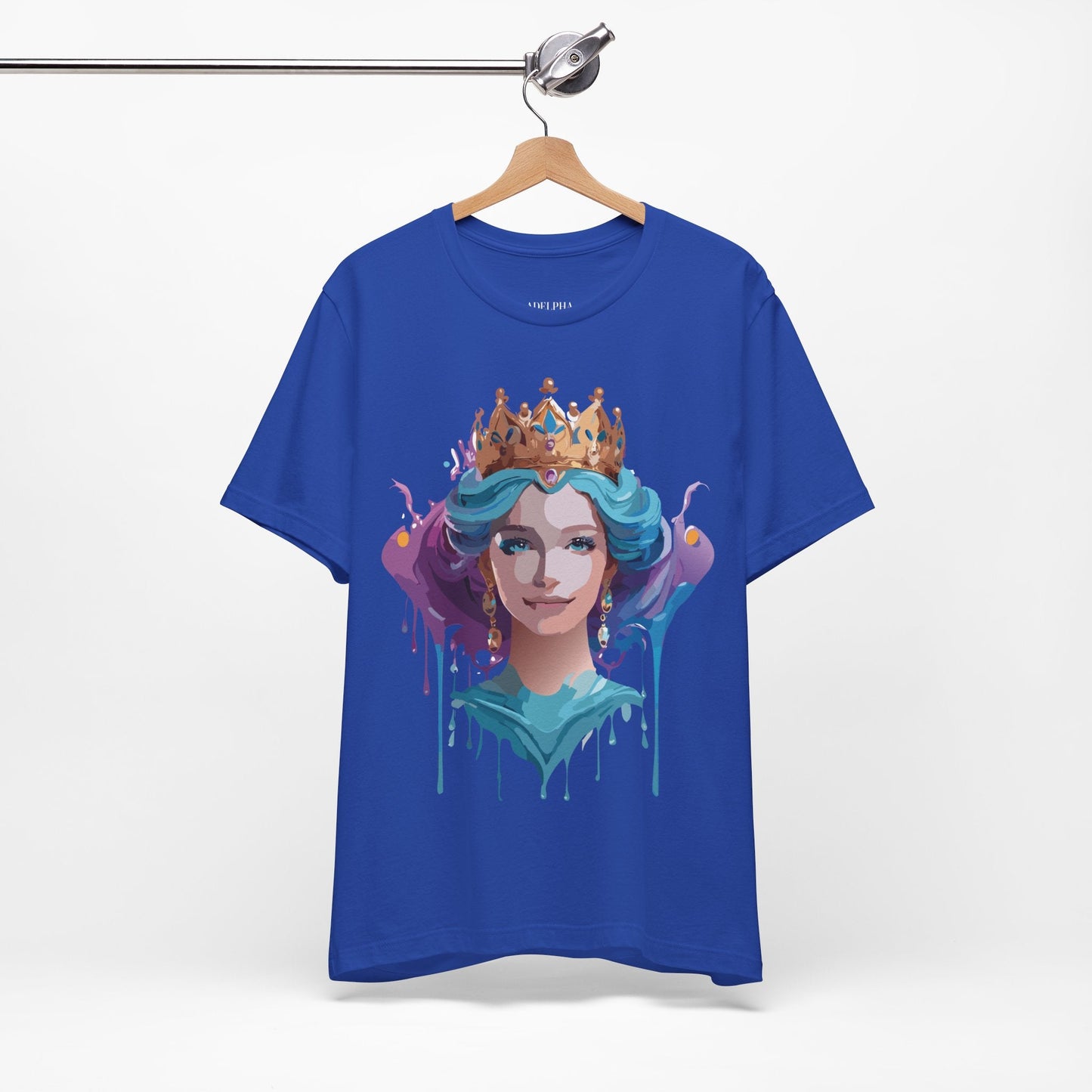 Queen Woman Portrait Graphic Unisex 100 Cotton Vintage Artwork Tee 1