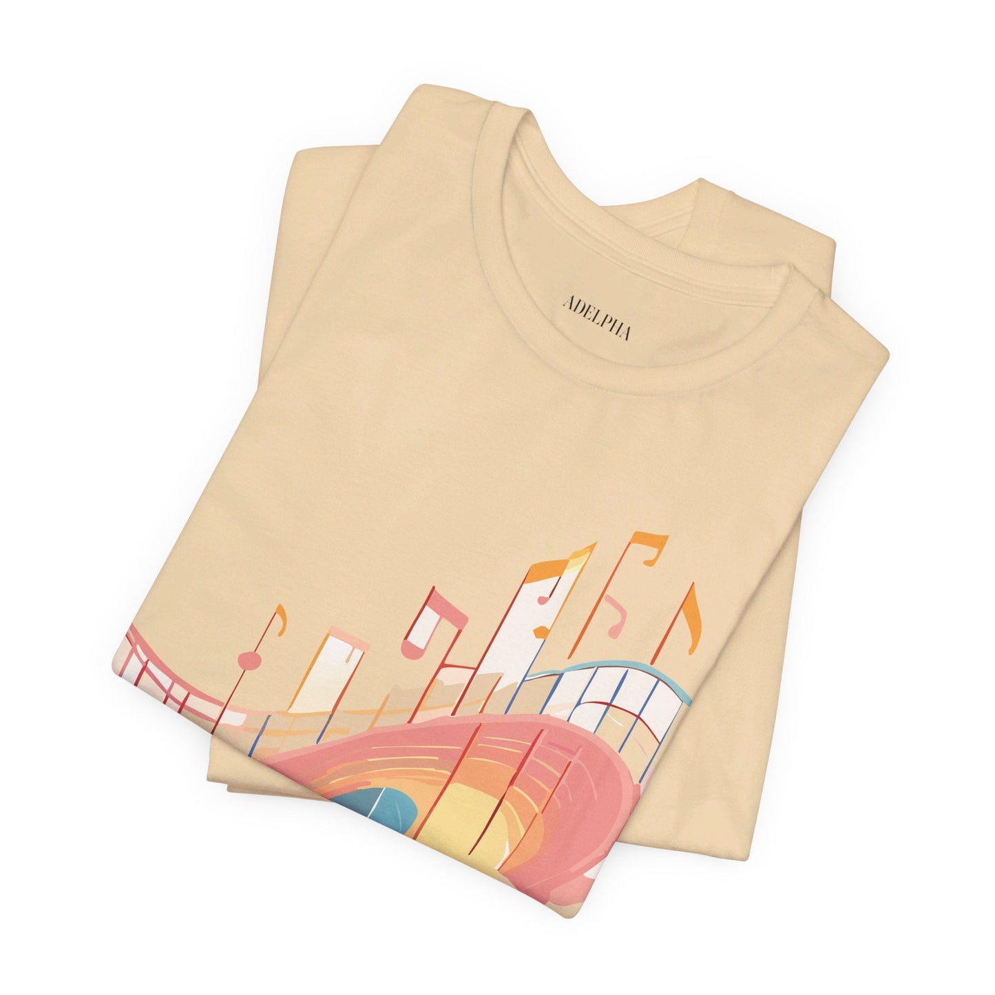 Adelpha Music T Shirt Unisex Graphic Tee Vintage Art Design Jersey Short Sleeve Premium