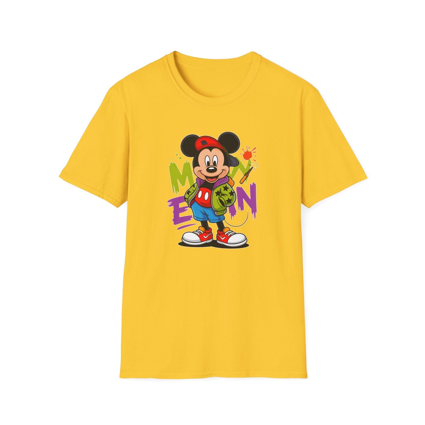 Unisex Cartoon T Shirt With Animals Animation Tee Premium Softstyle Gildan 64000