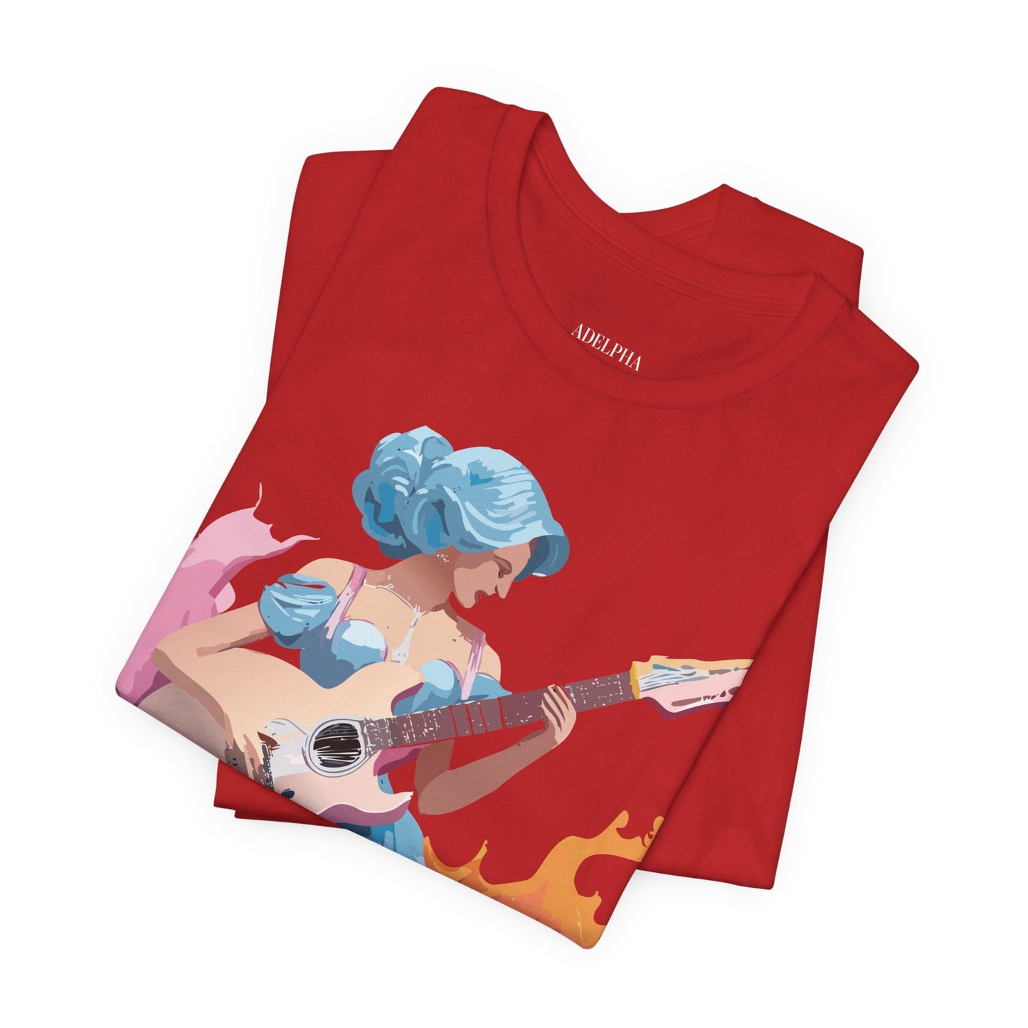 Adelpha Unisex Graphic Tee With Vintage Inspired Art Design Short Sleeve Premium Everyday Wear