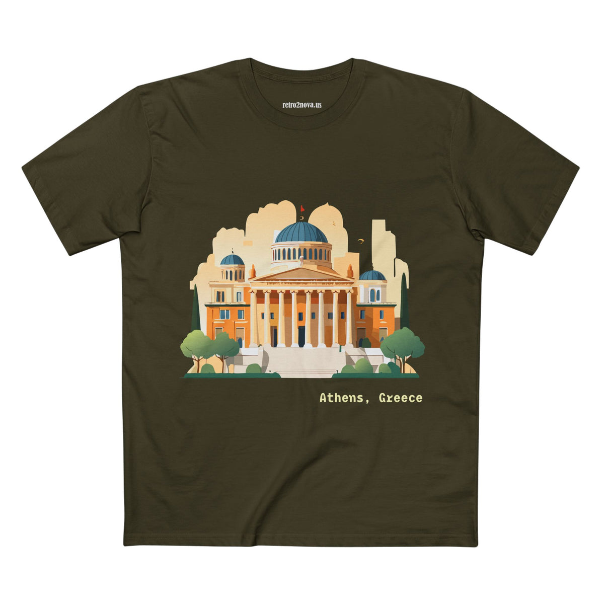 Athens Greece illustration Tee | Historic Parthenon travel souvenir