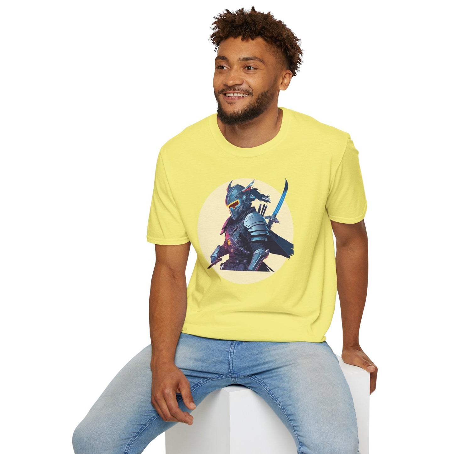 Samurai Shirt Unisex Softstyle Short Sleeve T Shirt Gildan 64000 Breathable Comfort Wear