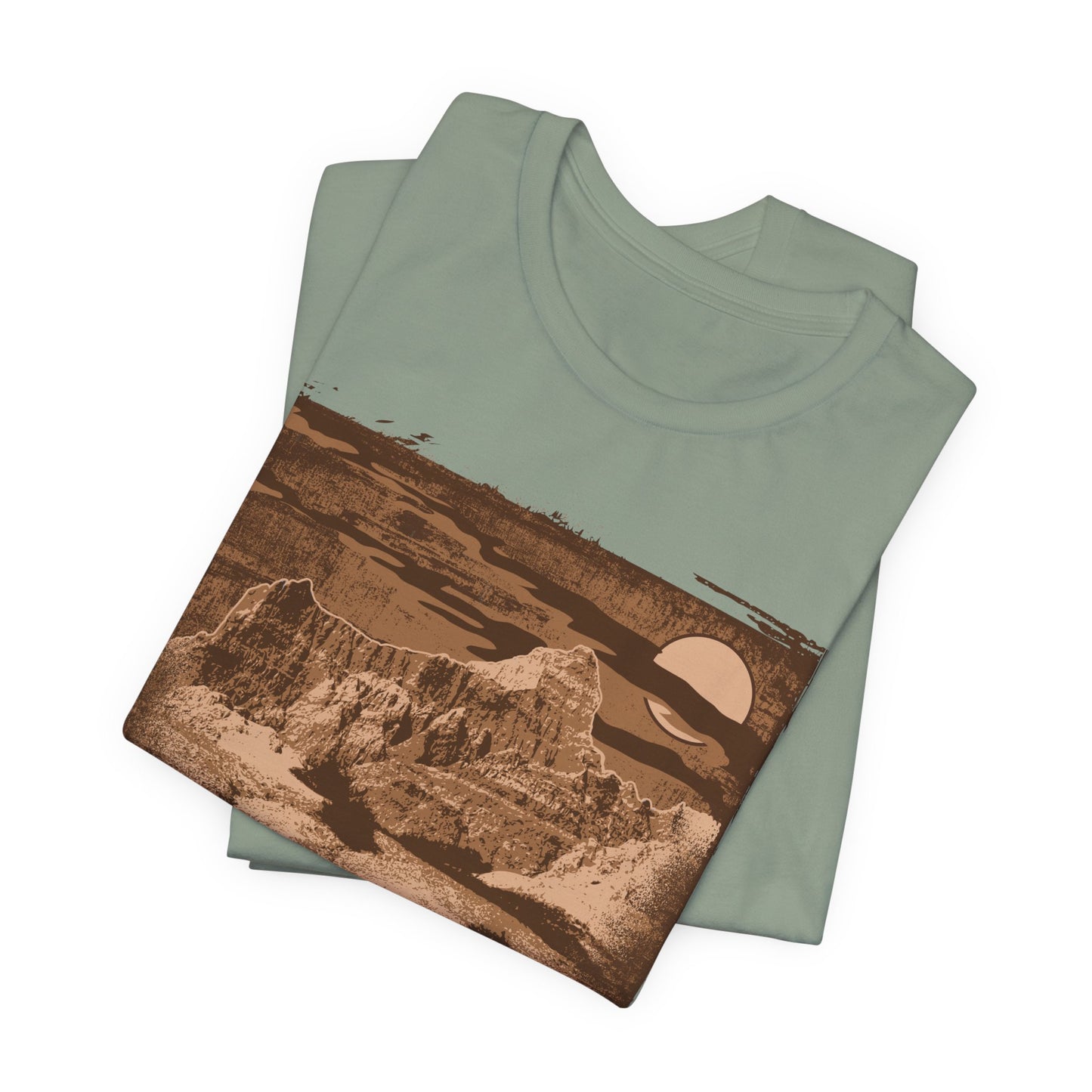 Badlands Retro Poster Graphic Design Tee, Badlands Shirt, Vintage Tees, Art Design T-Shirt, Graphic Tee, Retro Art Shirts