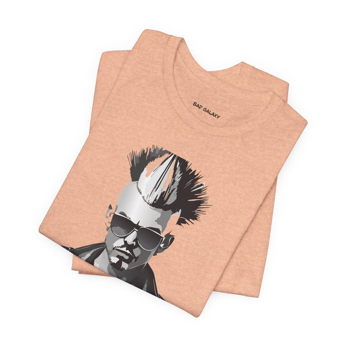 Punk Rock Graphic Unisex Cotton Bella+Canvas Tee with Art Design b34