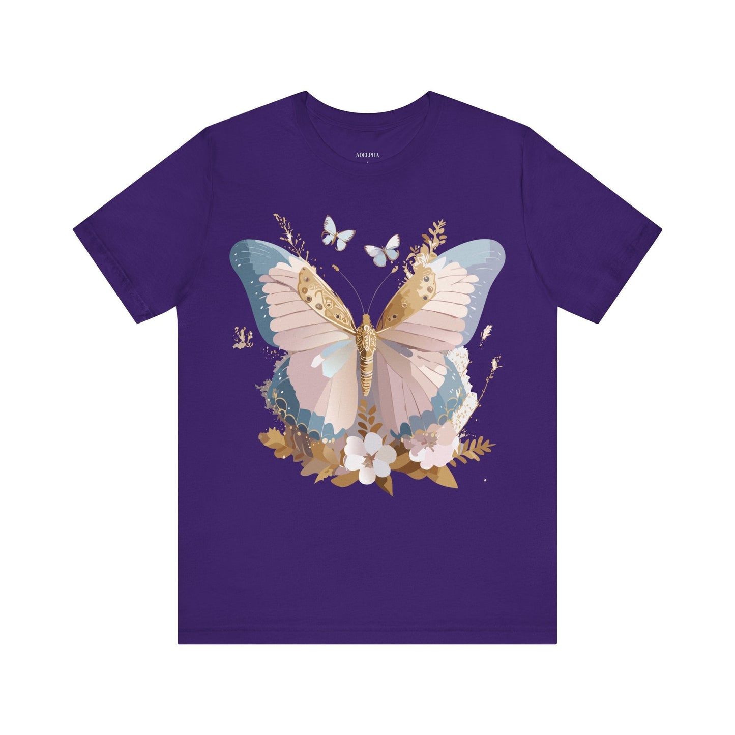 Butterfly Graphic Tee Unisex Short Sleeve Art Design By Adelpha