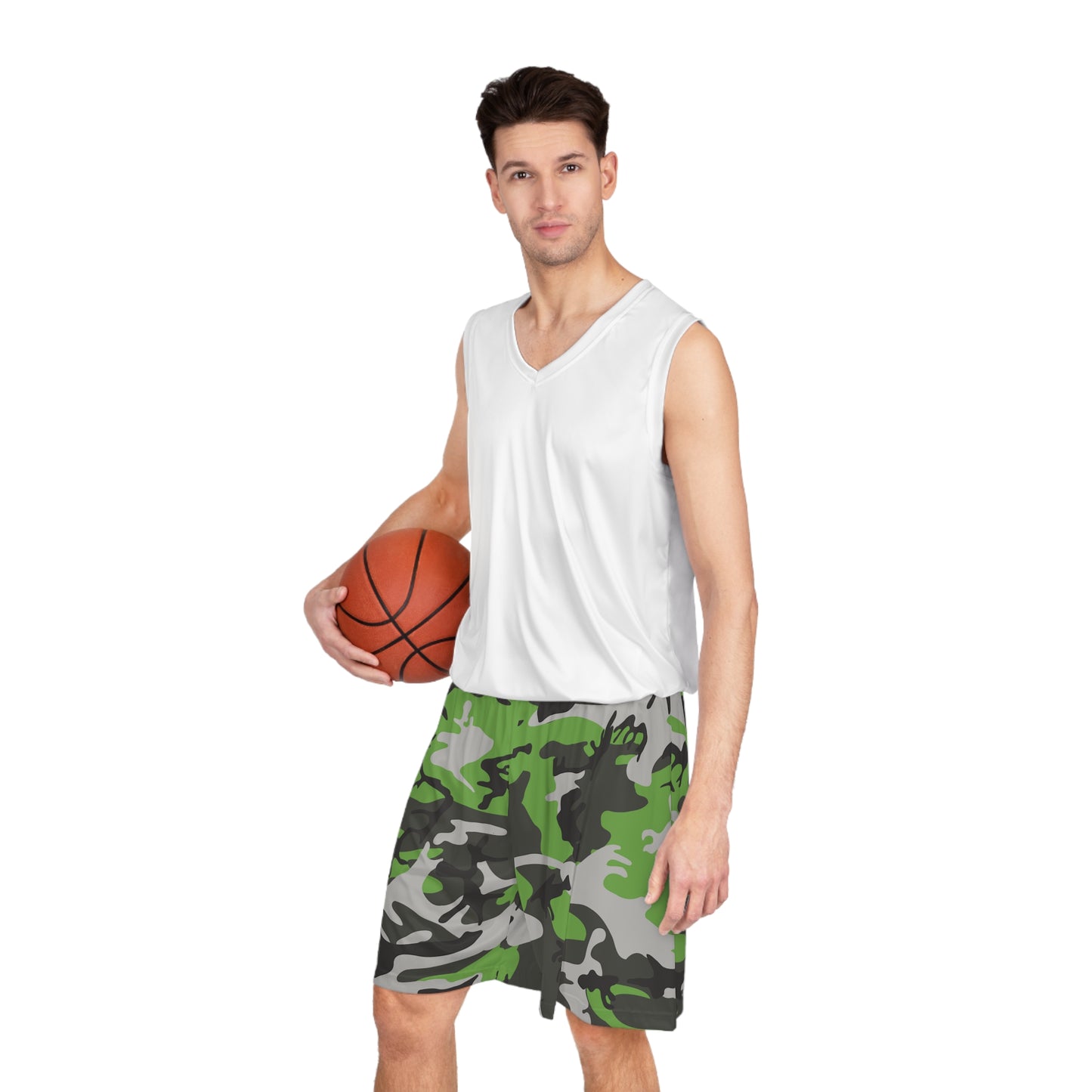 Basketballshorts mit Camouflage-Muster für Herren 