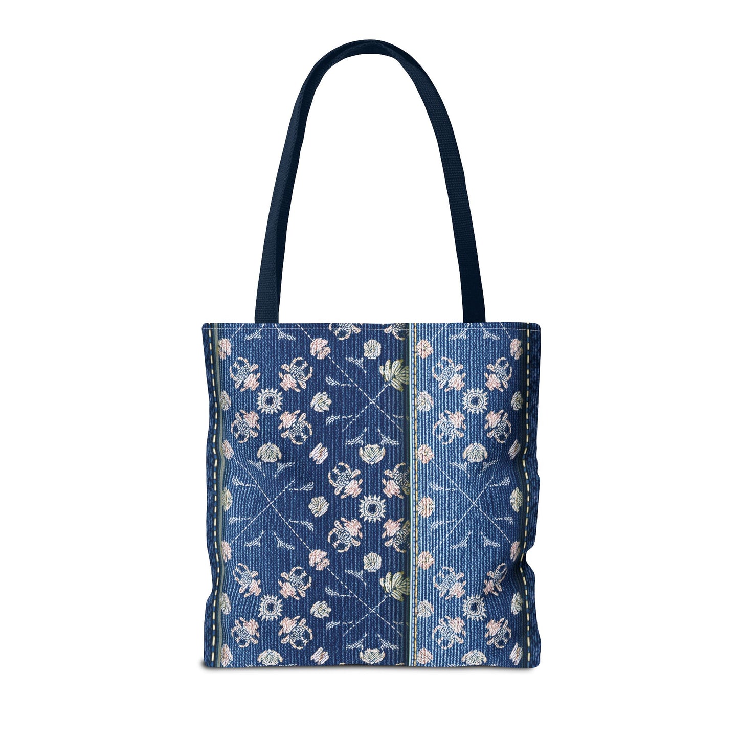 Denim Fabric Imitation Print Unisex Canvas Bag Poly Spun 3 Sizes Tote Bag 120