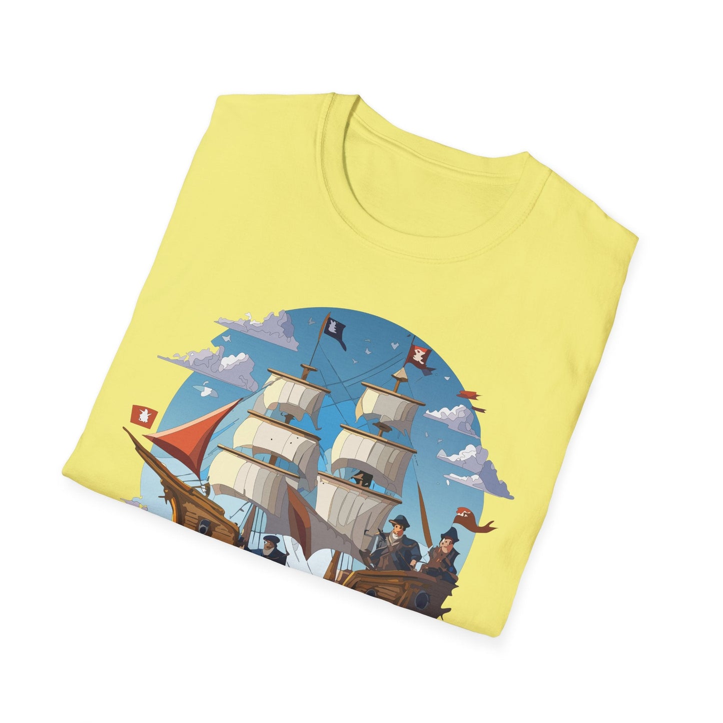 Ship T Shirts Frigate Vessel Tee Unisex Gildan Softstyle 64000 100 Percent Cotton