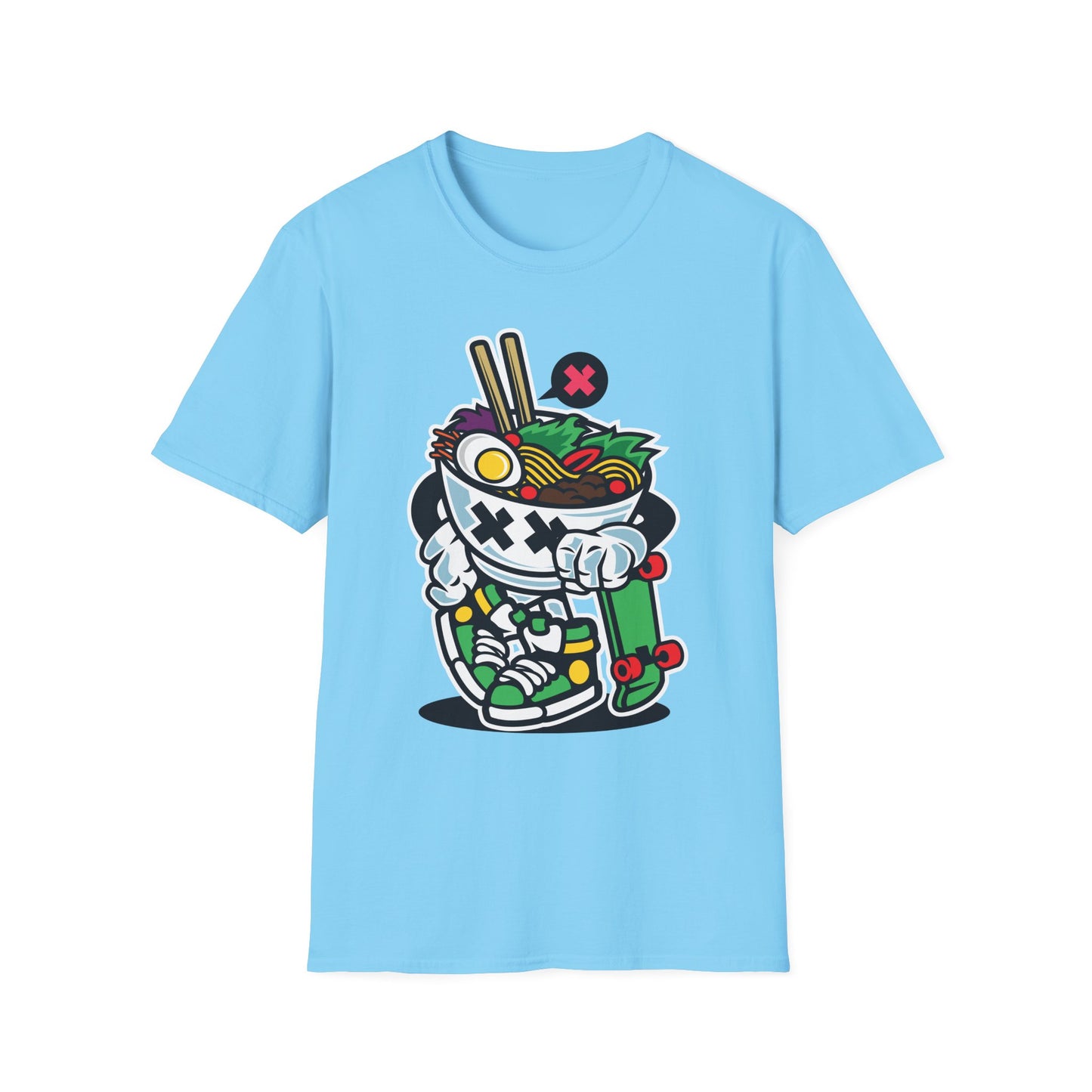Unisex Cotton T-Shirt with Cartoon Graphic Design