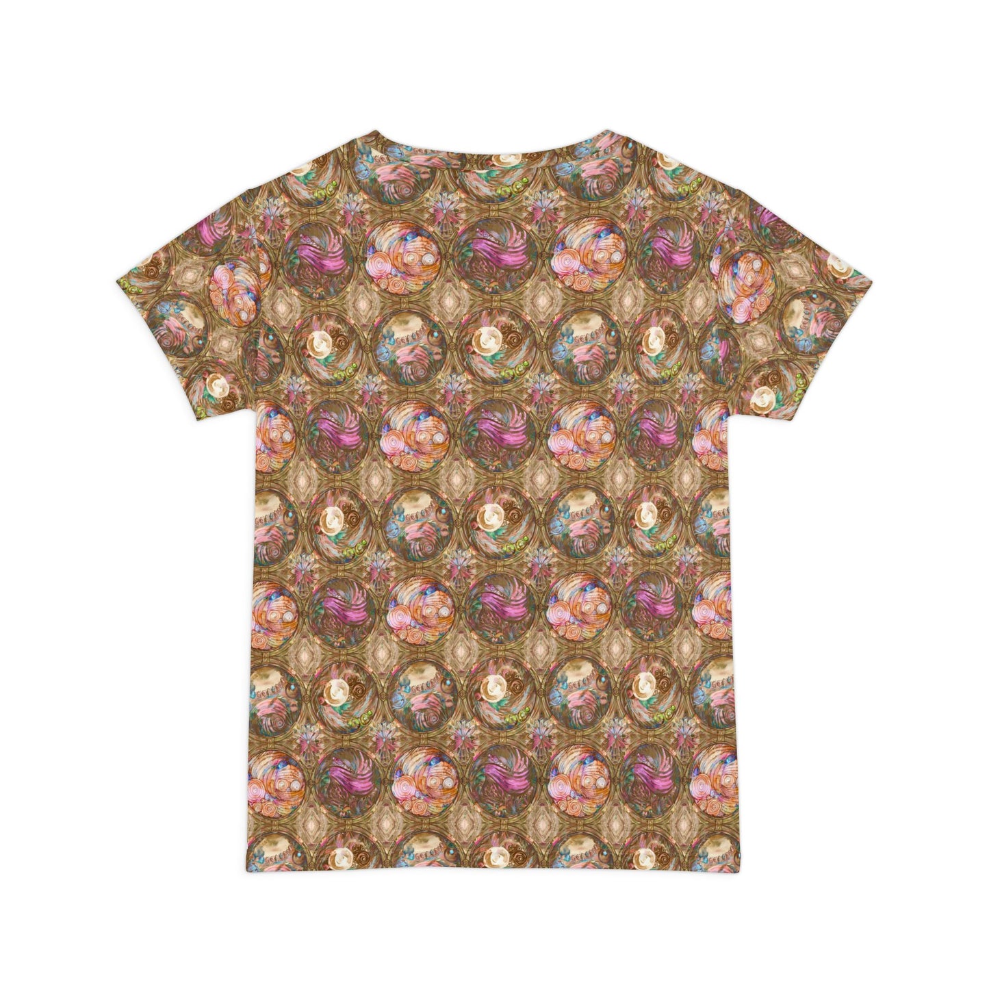 抽像印花襯衫，帶有抽象圖案的襯衫