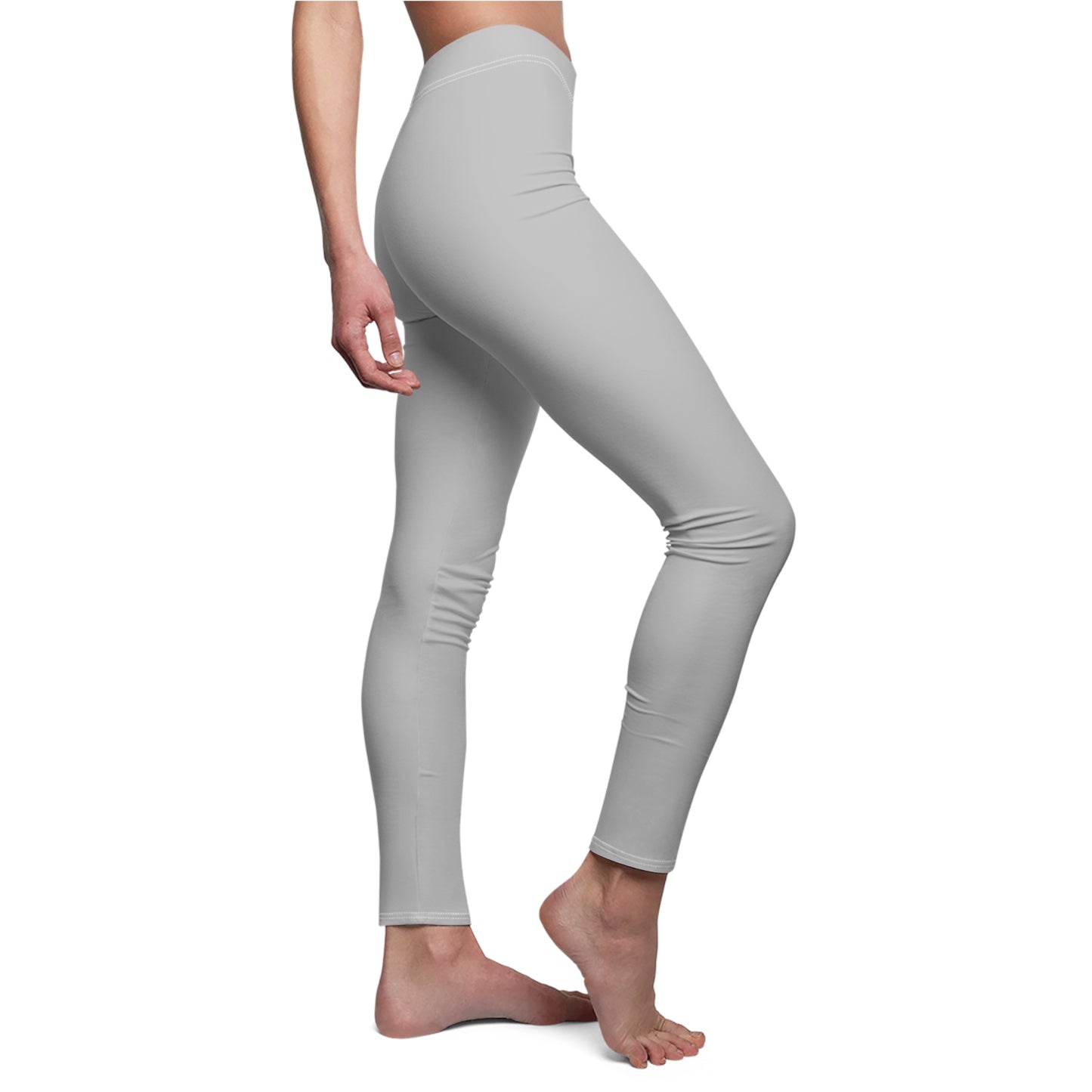 Silver 2 Color Women's Poly Span Yoga Leggings XS-2XL
