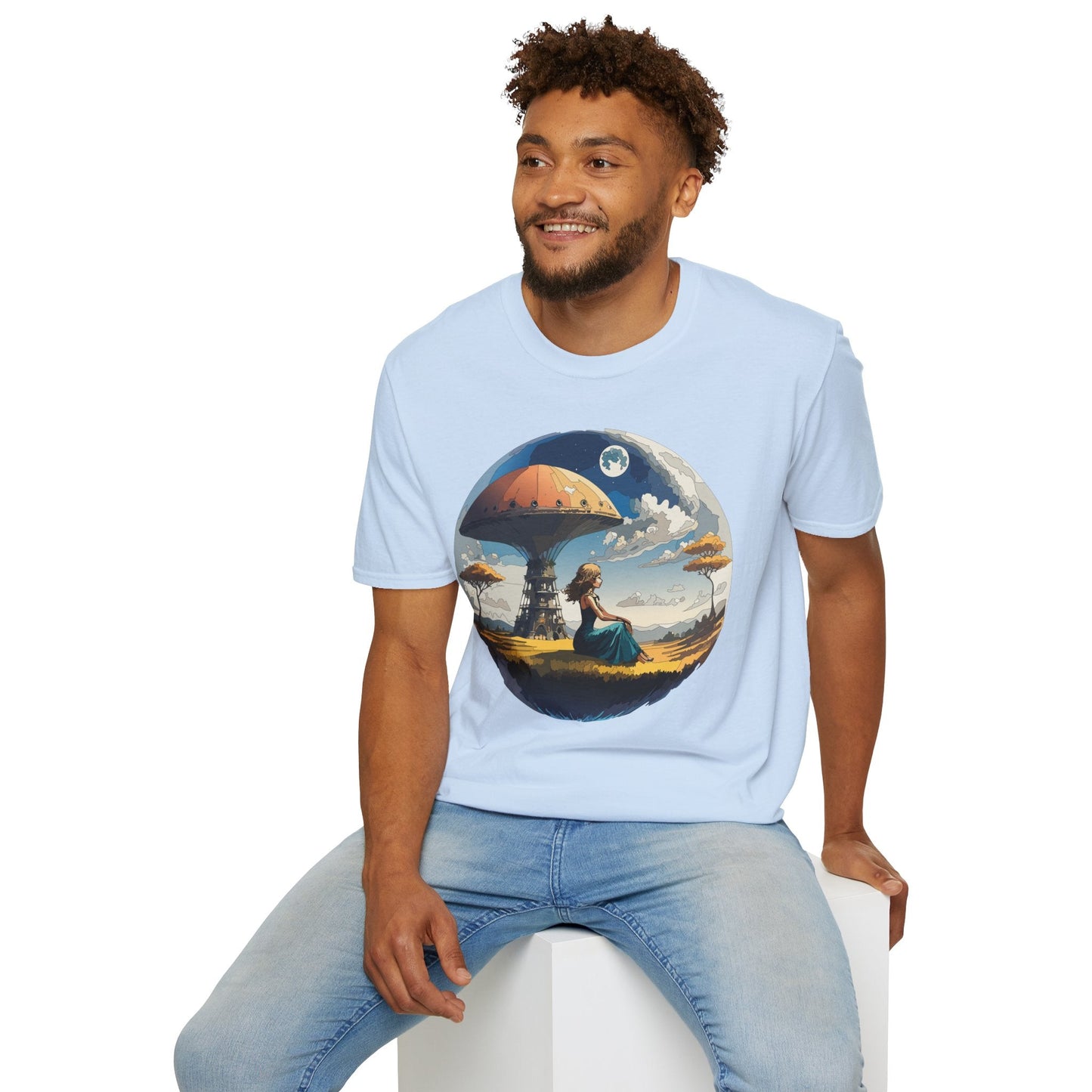 Womens Graphic T Shirts Art Design Shirt Softstyle Short Sleeve Cotton Tee Premium Quality