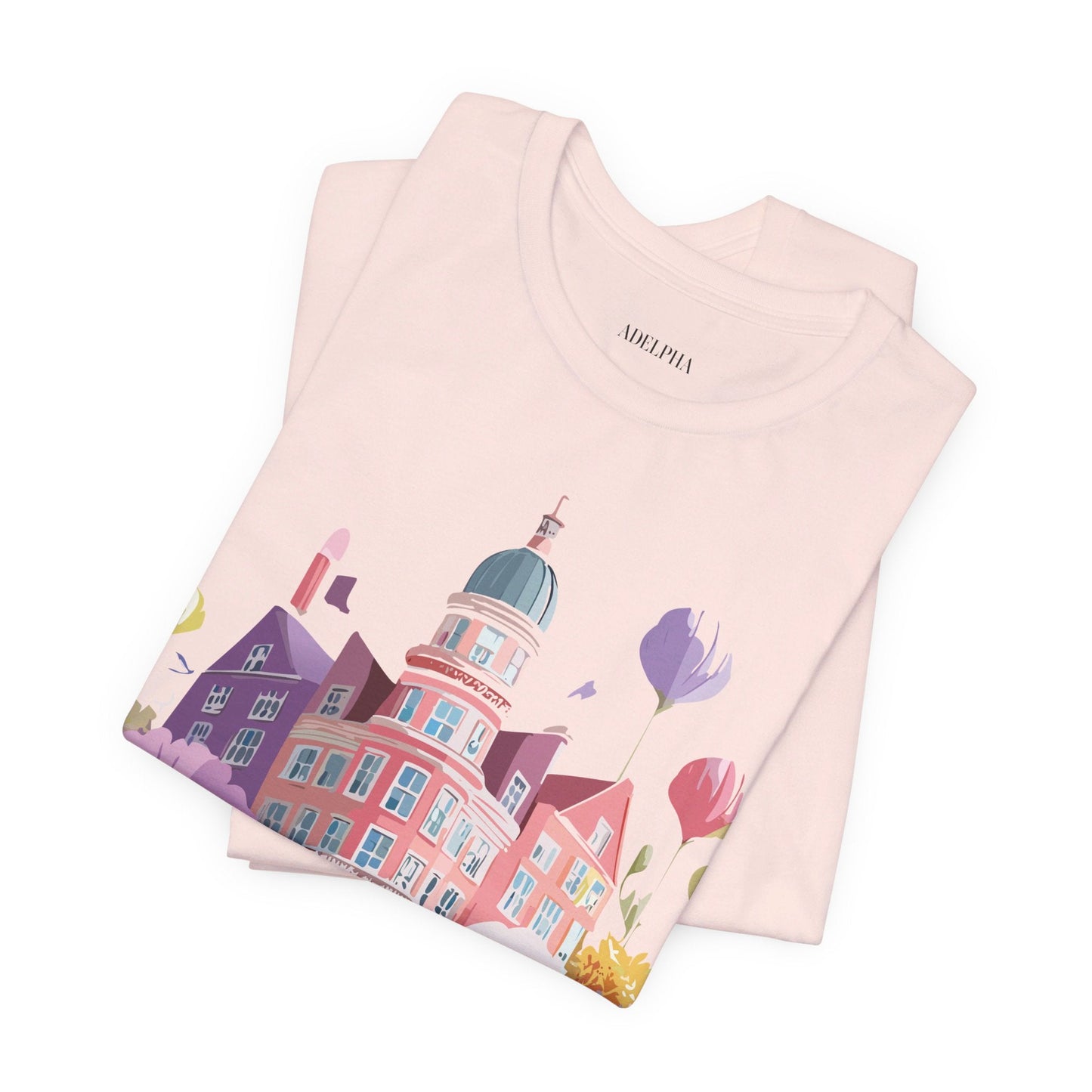 Unisex Graphic T Shirt With Adelpha Artwork Vintage Amsterdam Design Short Sleeve