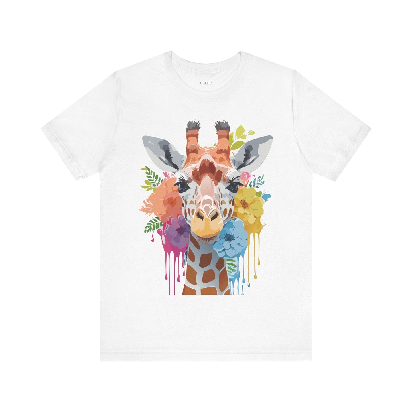 Giraffe Graphic Tee Unisex Jersey Short Sleeve Adelpha Vintage Inspired Artwork Design