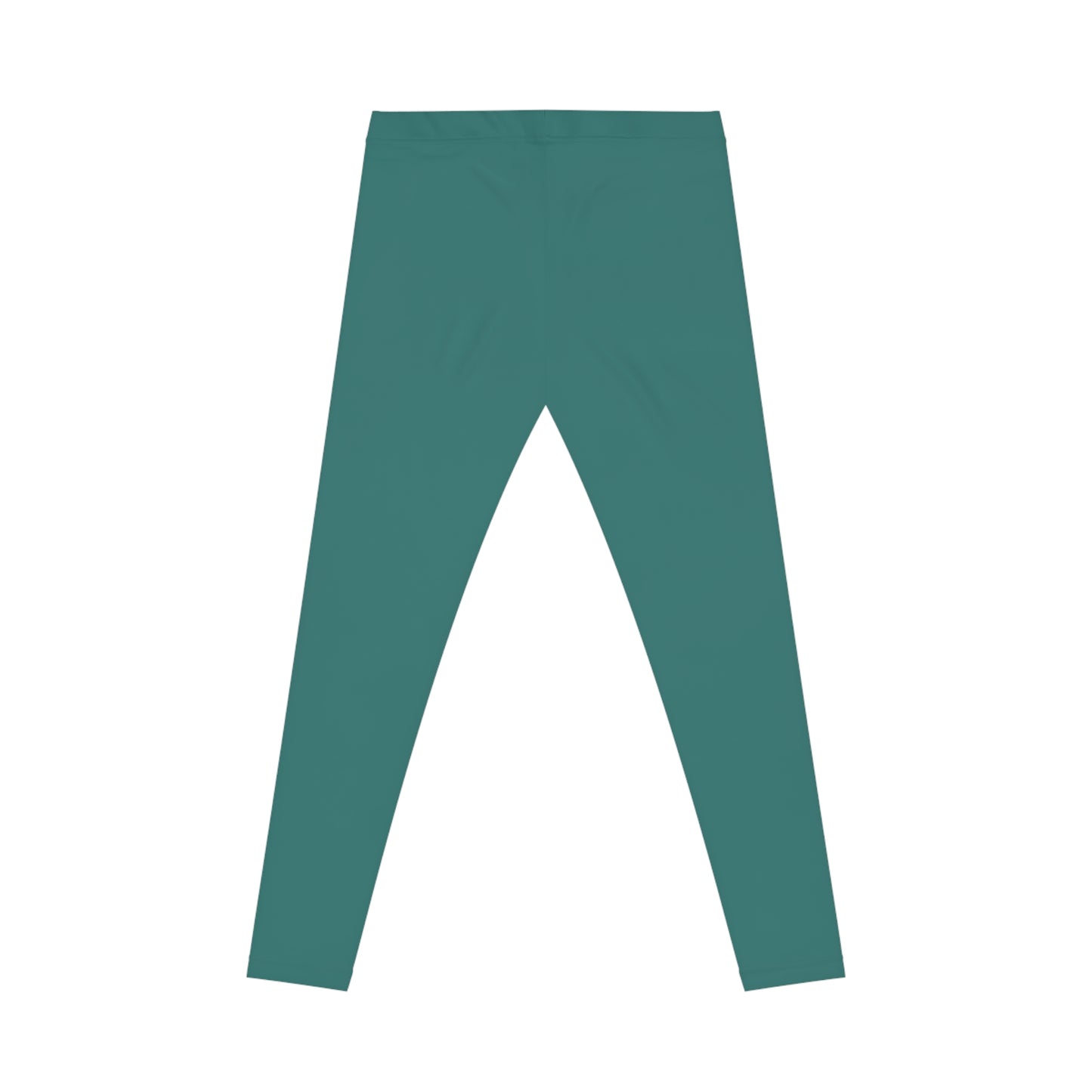 Pine Teal Color Women's Poly-Span Casual Leggings XS-2XL