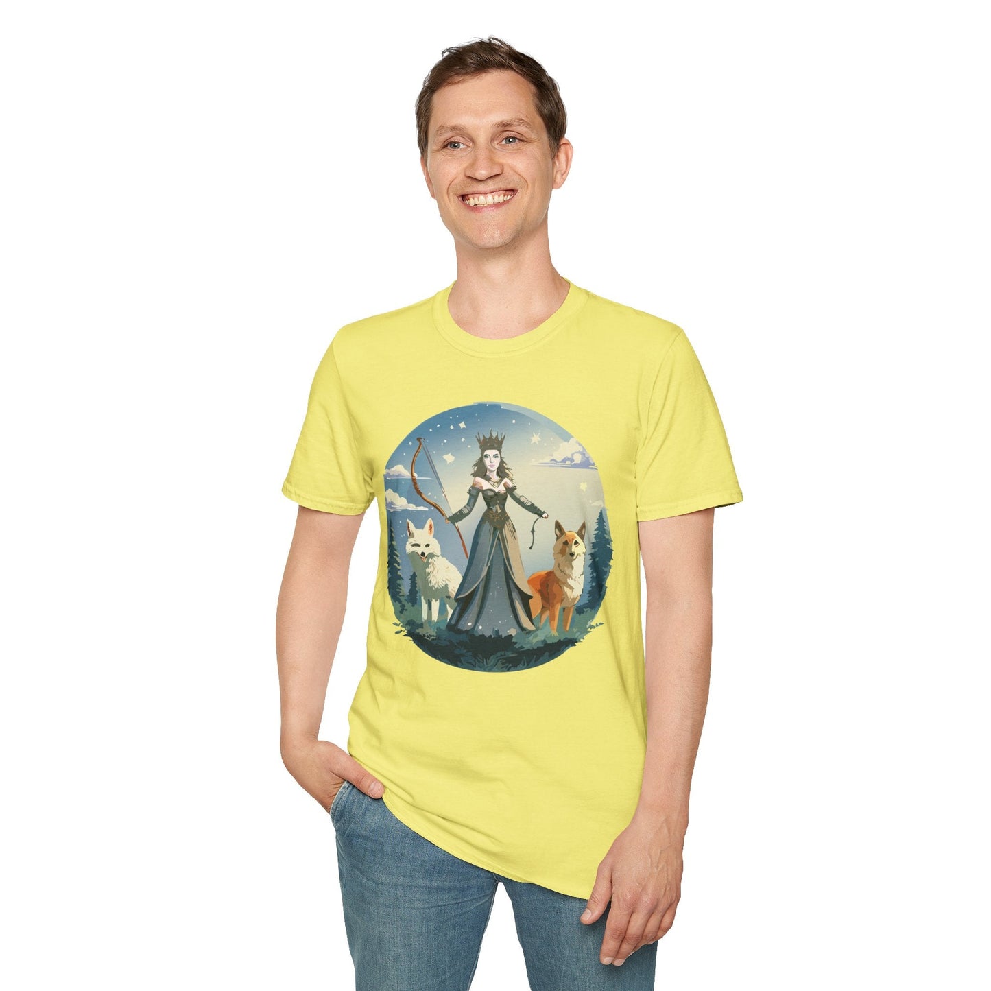Women Graphic T Shirt Art Design Tee Unisex Softstyle Cotton Gildan 64000 Premium Comfort