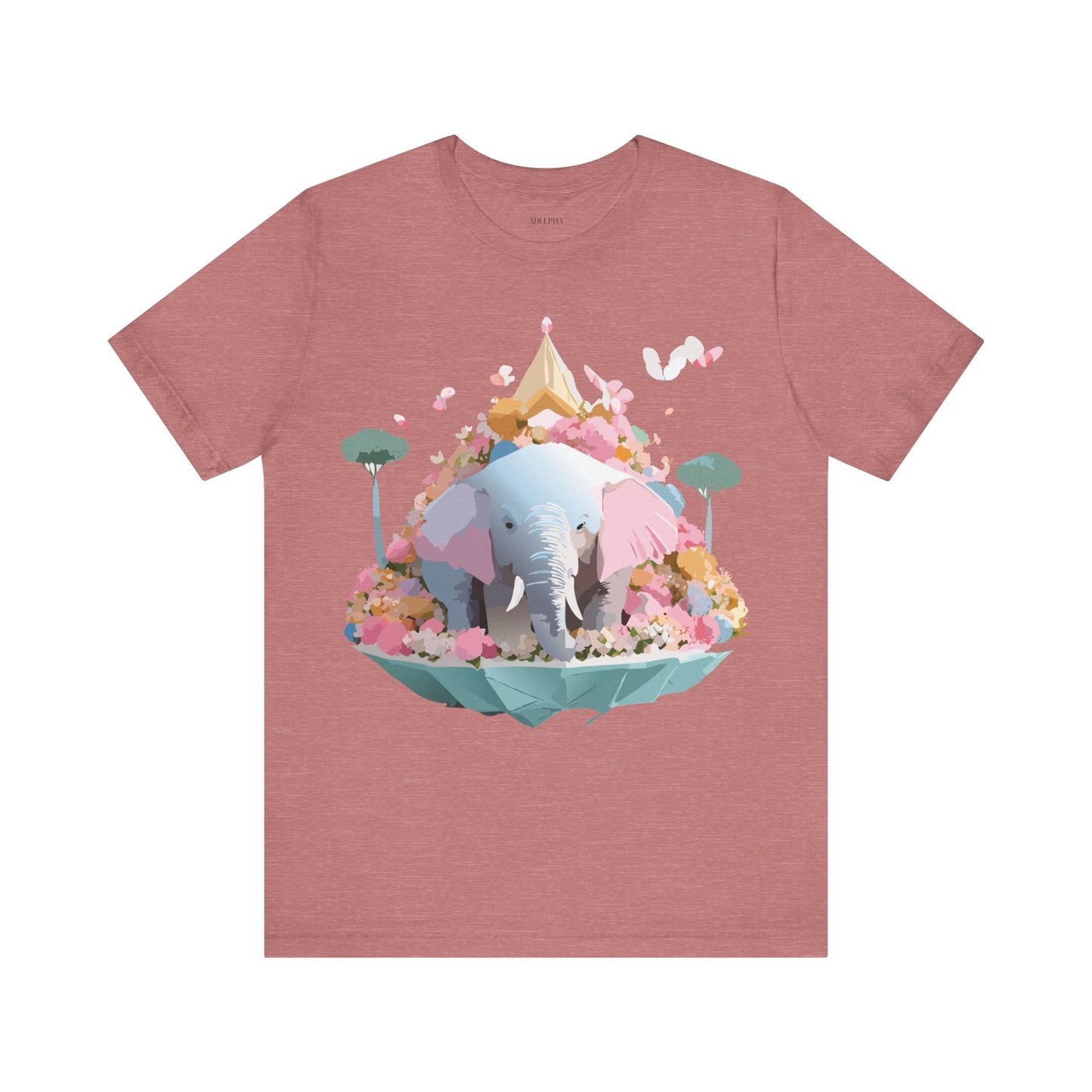 Elephant Graphic Tee Unisex Jersey Short Sleeve Adelpha Vintage Inspired Artwork