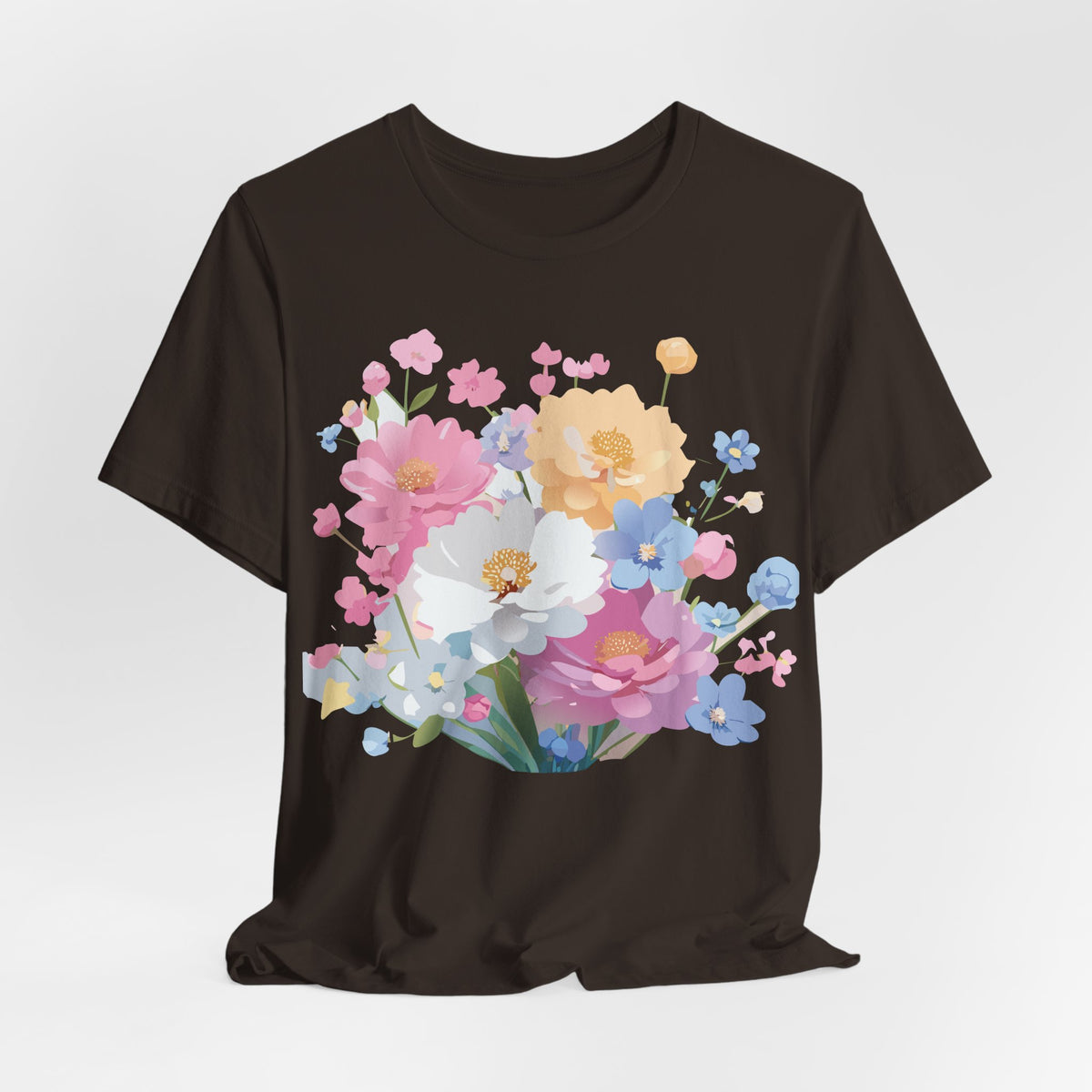 Floral Graphic Tee Shirt - Bella+Canvas Unisex 100 Cotton 17