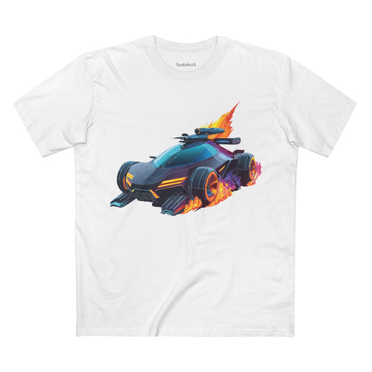 Car Graphic Unisex 100 Cotton Staple Tee 15