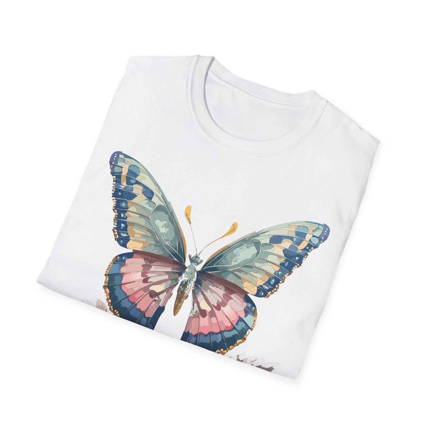 Butterfly Shirt Unisex Monarch Design Gildan Softstyle 64000 Ring Spun Cotton Tee