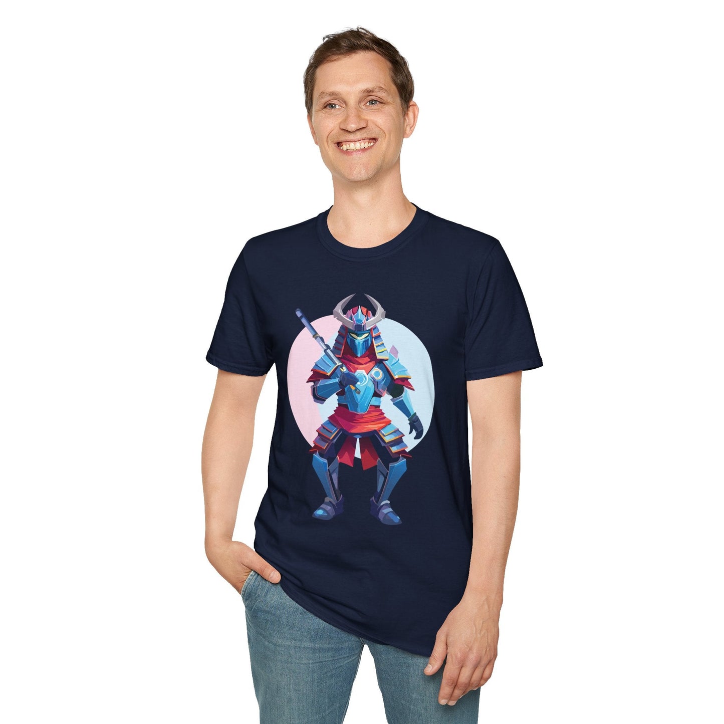 Samurai T Shirt Unisex Softstyle Tee Made From 100 Percent Ring Spun Cotton Gildan 64000