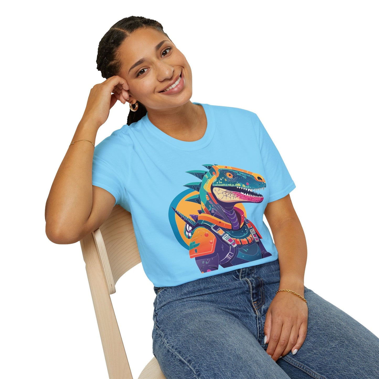 Unisex Alien Cosmos Shirt With Art Design Gildan Softstyle 64000 Short Sleeve Tee
