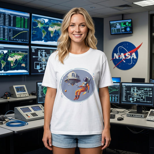 Cosmos Astronaut Graphic Tee Staple Unisex 100 Cotton Tee Shirt - CS-12