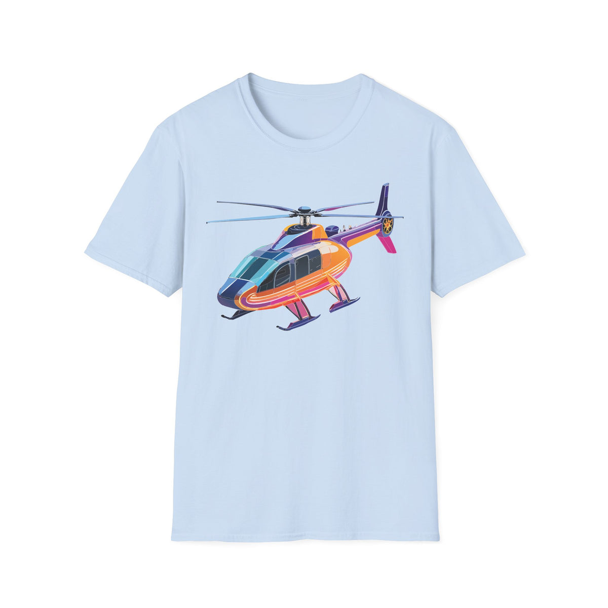 Chopper Helicopter Graphic Tee Gildan Unisex 100 Cotton Tee Shirt c02