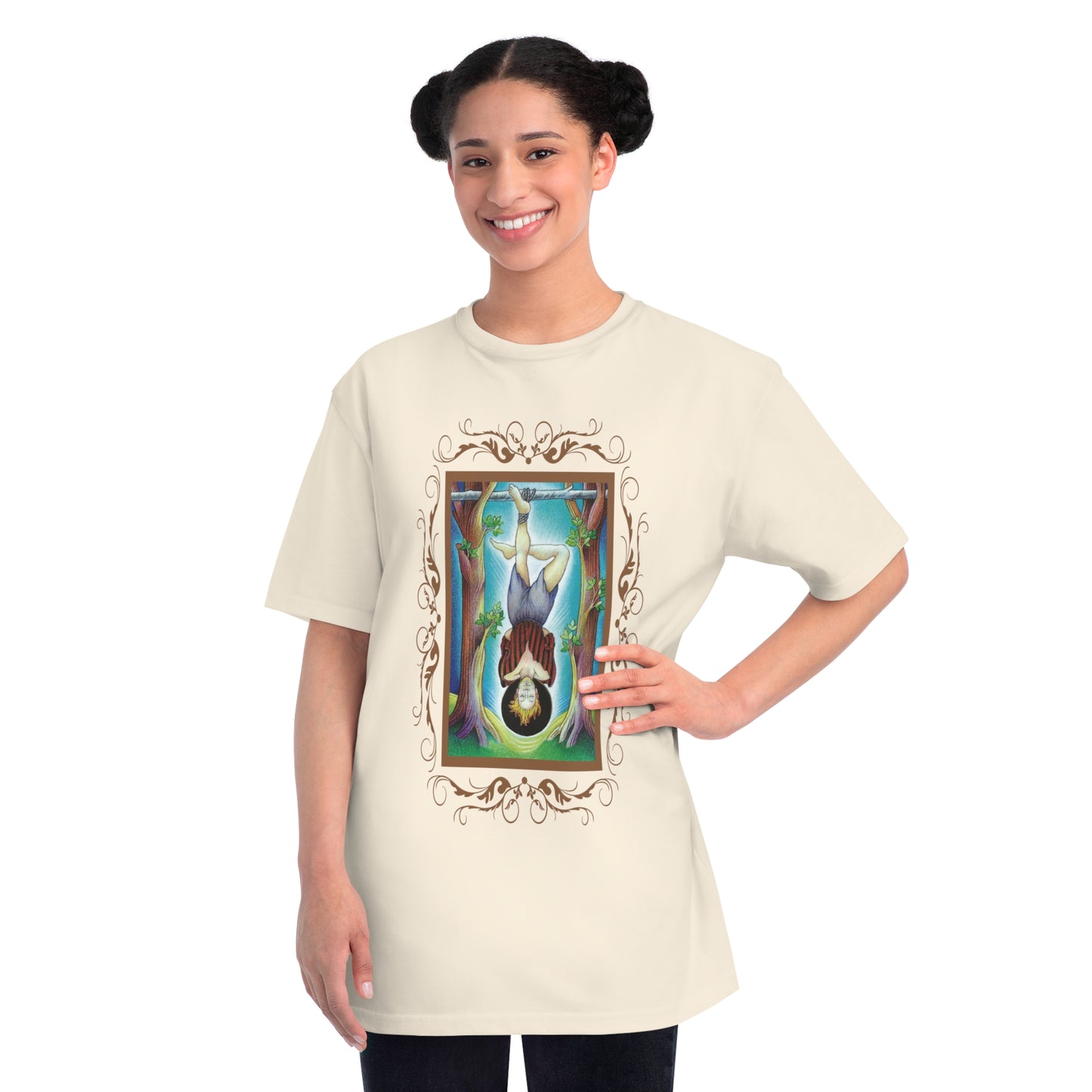 T-Shirt aus Bio-Baumwolle, Unisex, mit Tarotkarten