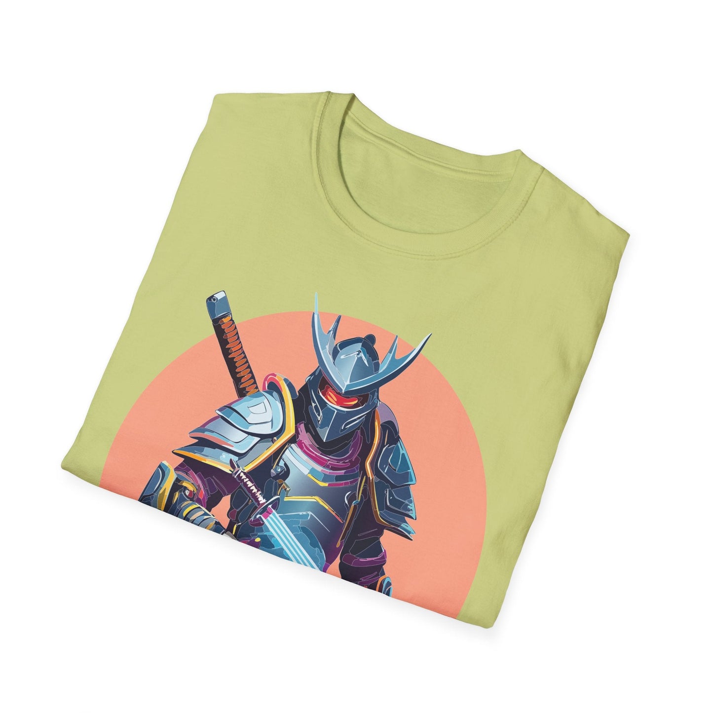 Samurai Shirt Unisex Tee Gildan Softstyle 64000 One Hundred Percent Ring Spun Cotton Comfort