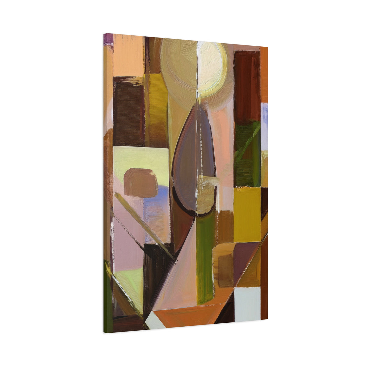 Abstract Geometric Painting Print Canvas 20x24,20x30,24x30 24x32,24x36,30x40 32x48,36x48,40x60 Pine-Wood Inner Frame ABS-55