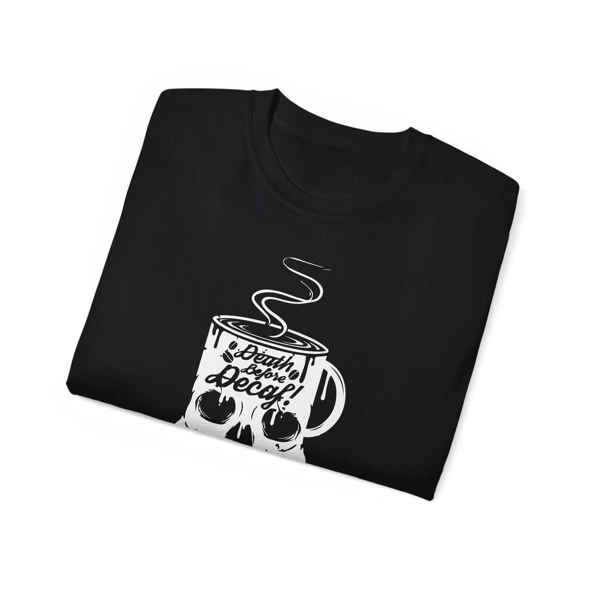 Skull Coffee Mug Skull and Crossbones Tee | Coffee Addict, Dark Cafe Design