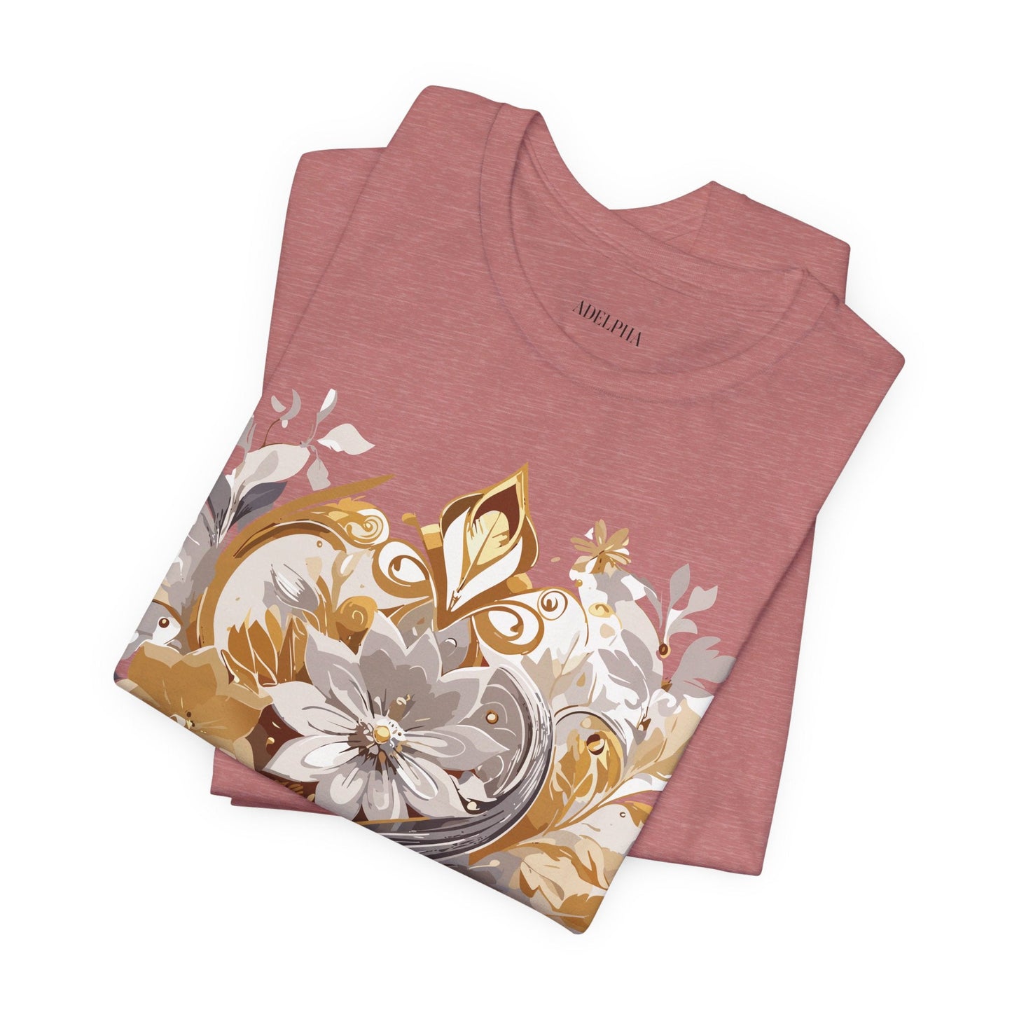 Adelpha Vintage Inspired Unisex Graphic Tee Short Sleeve Jersey Art Design Premium Casual Wear