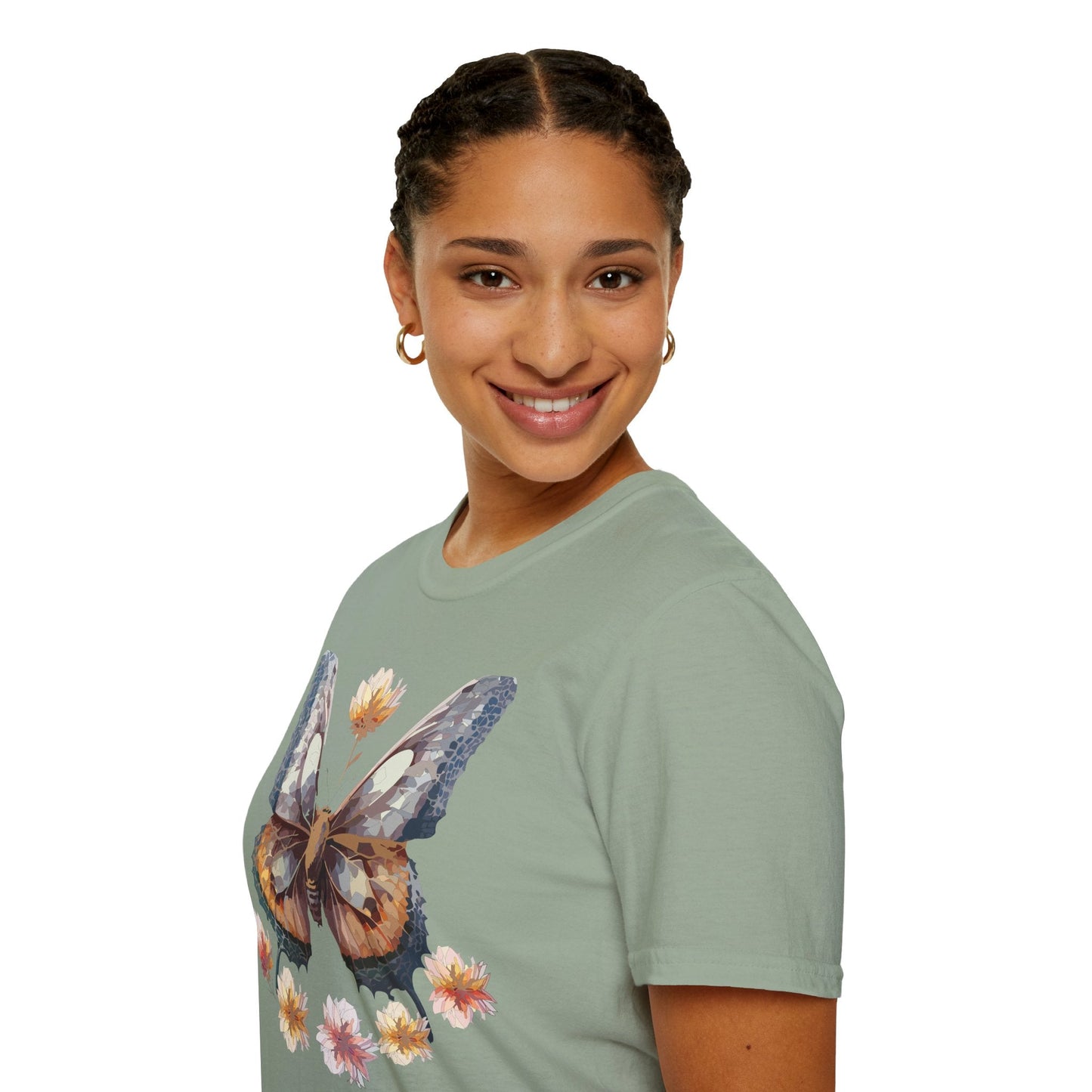 Butterfly Shirt Unisex Monarch Butterfly Tee Gildan Softstyle 64000 Ring Spun Cotton